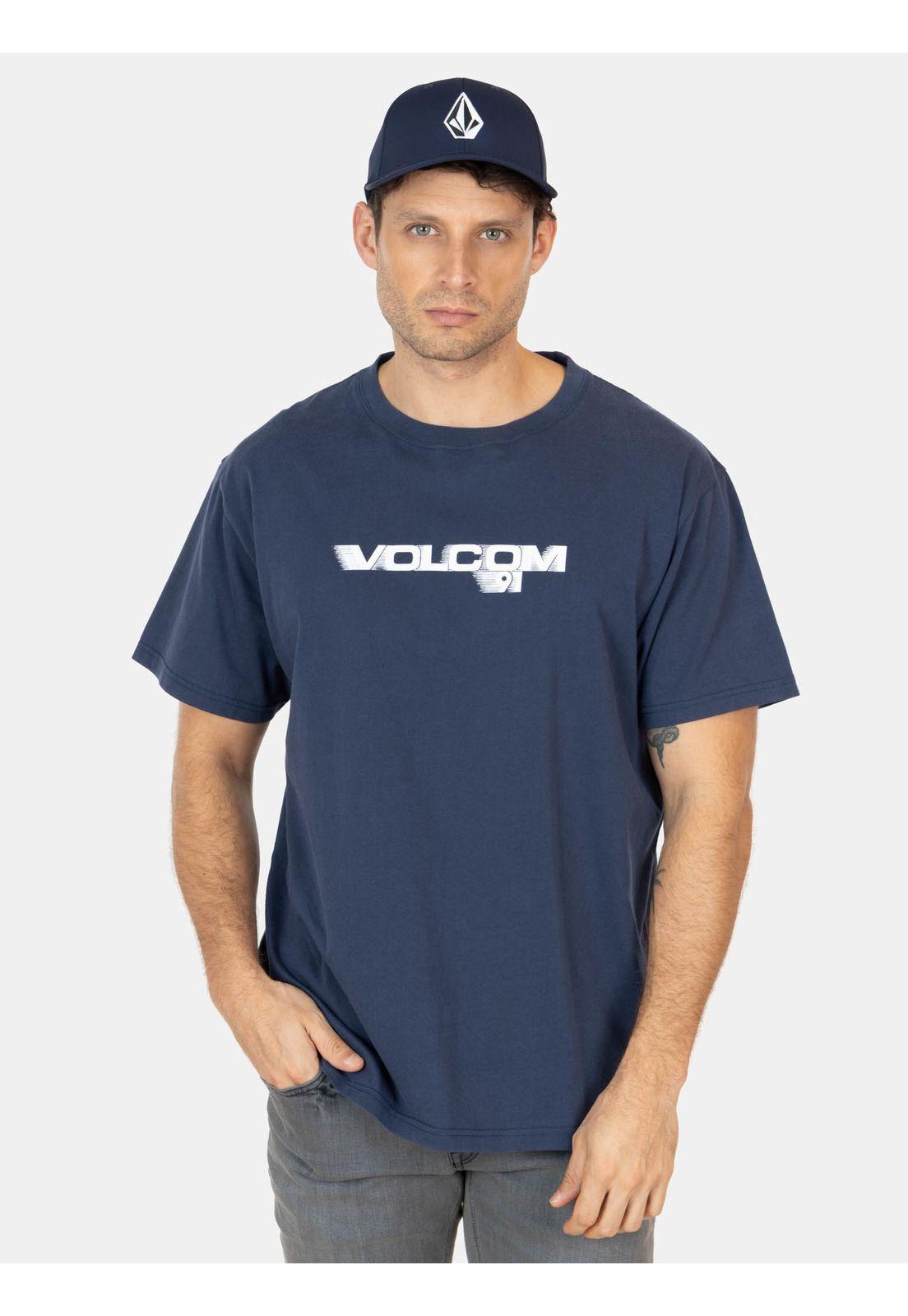 Polera MC Long Time Azul Hombre Volcom-0