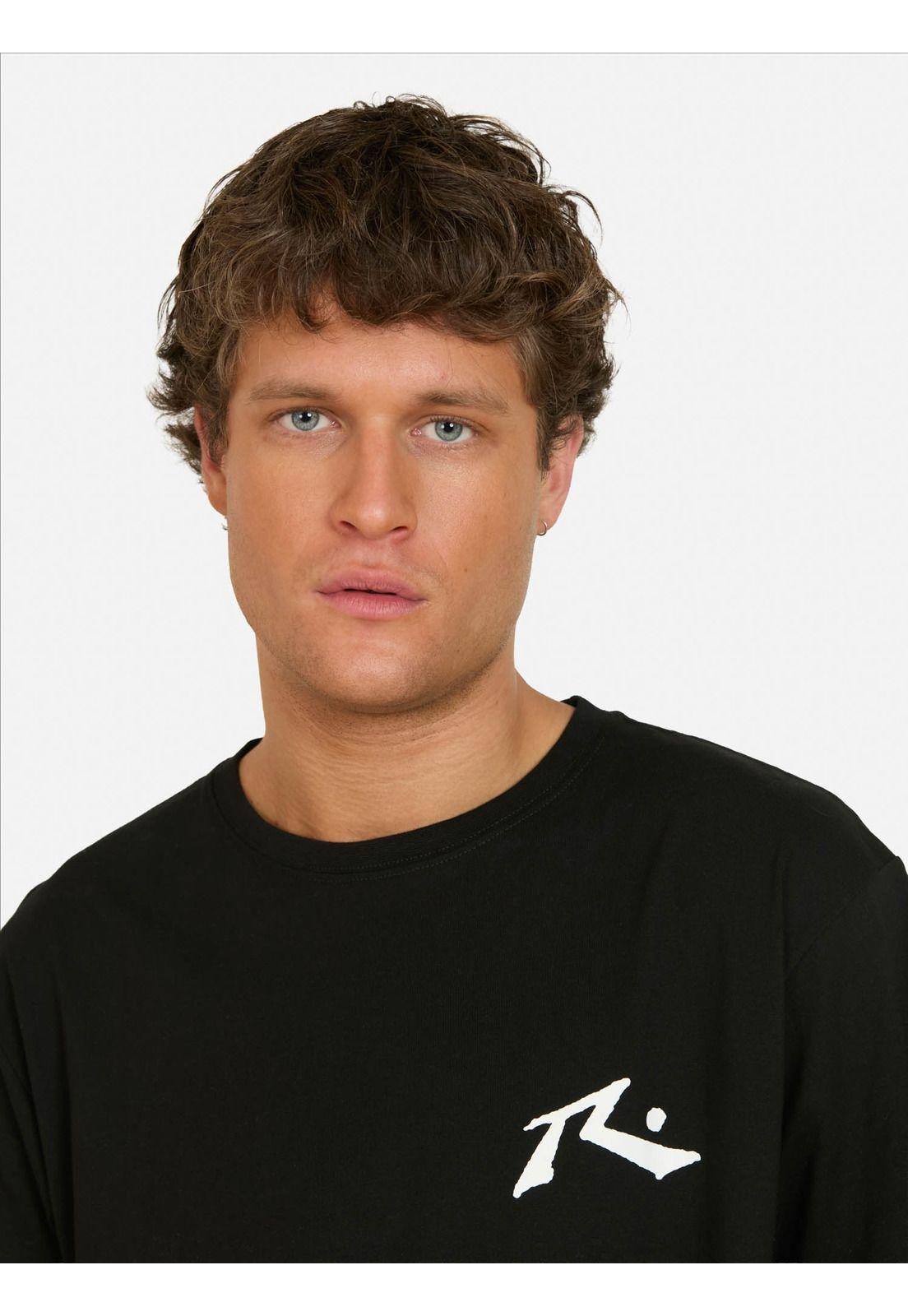Polera MC Bruma Negro Hombre Rusty-2