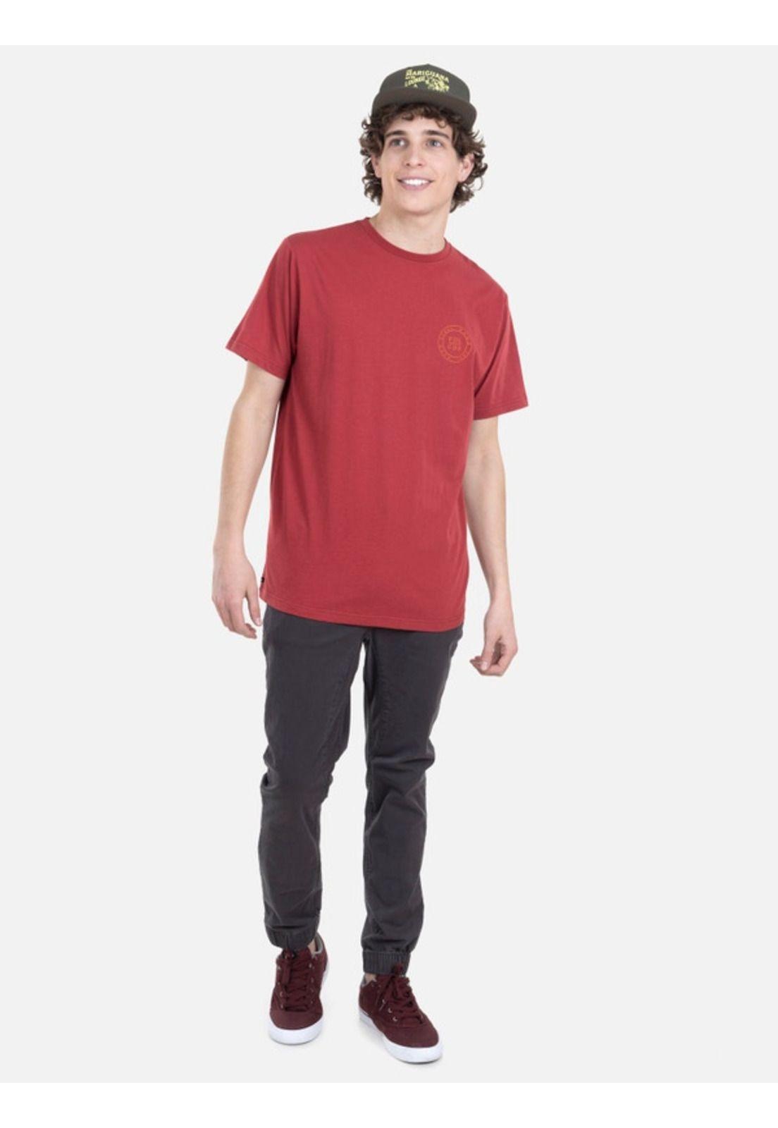 Polera M/C Básica Hombre 7P115-MV22 Burdeo Volcom-2