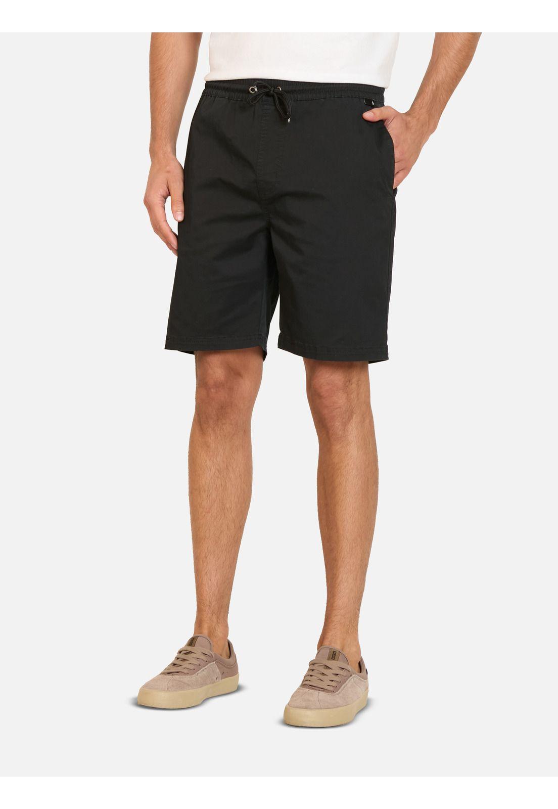 Bermuda Jogger Flux Negro Hombre Volcom-0