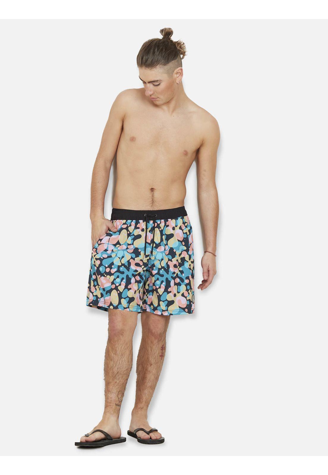 Traje de Baño STONEY 19 ELASTIC WAIST SHORT Hombre Multicolor Volcom-3