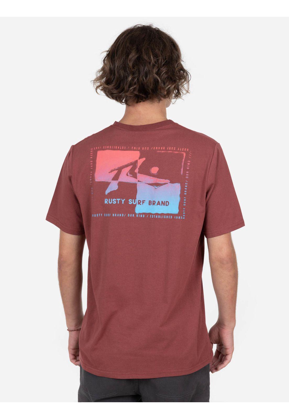 Polera RUSTY TARGET SS TEE Hombre Rojo Rusty-1