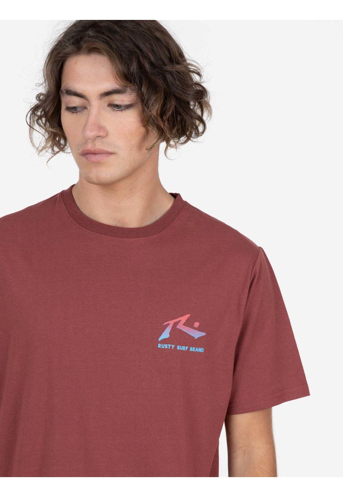 Polera RUSTY TARGET SS TEE Hombre Rojo Rusty-3