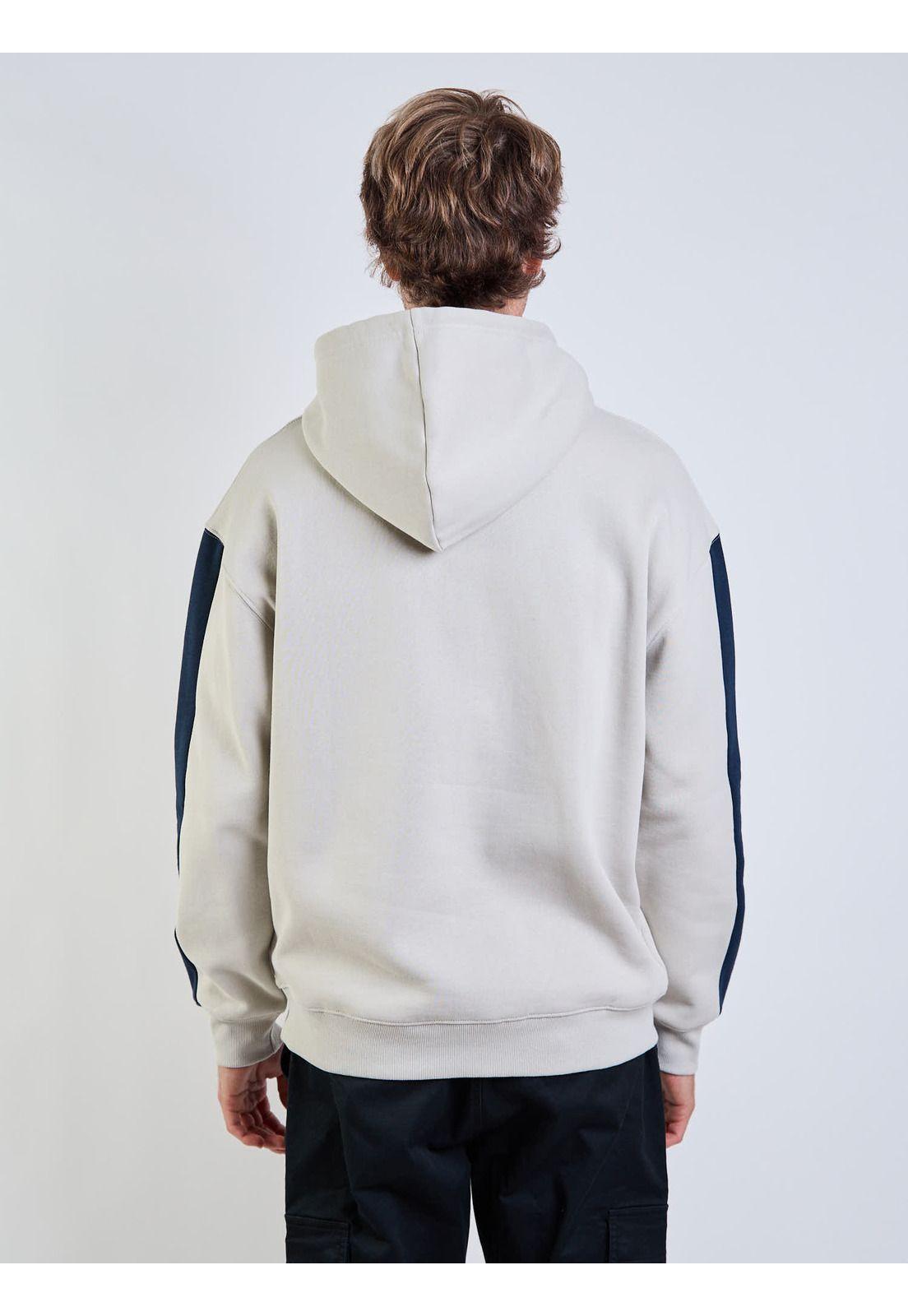 Poleron Canguro Rusty Div. Hoodie Beige Hombre Rusty-4