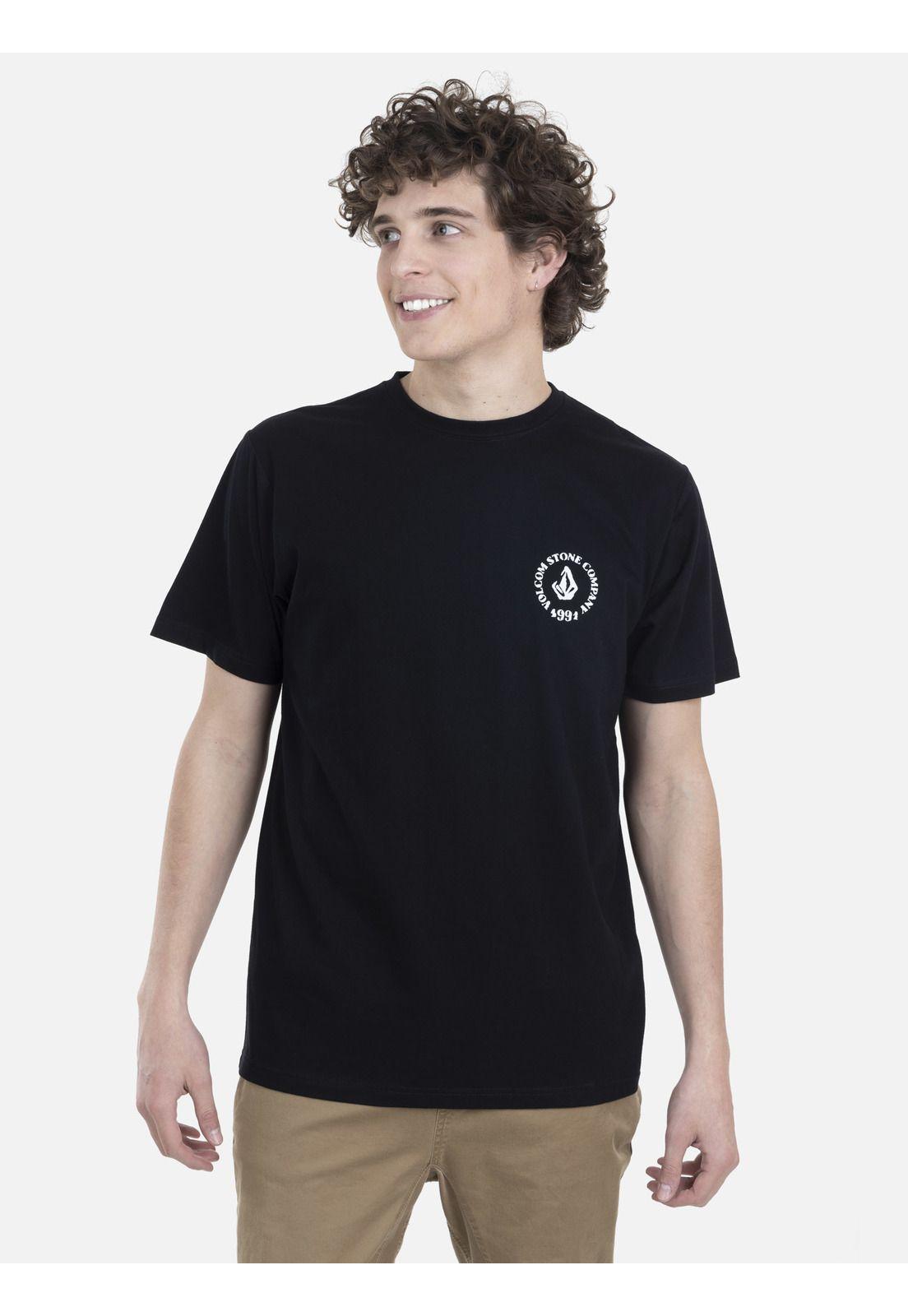 Polera M/C Básica Hombre 7P127-MV22 Negro Volcom-0