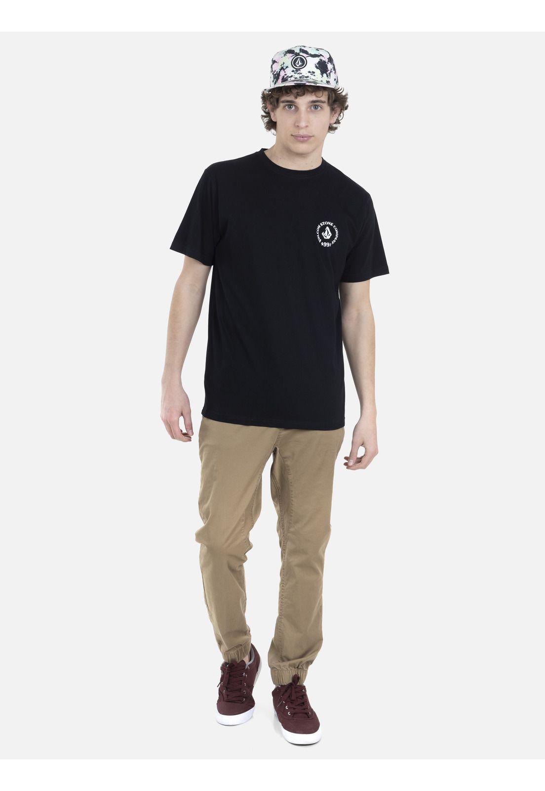 Polera M/C Básica Hombre 7P127-MV22 Negro Volcom-3