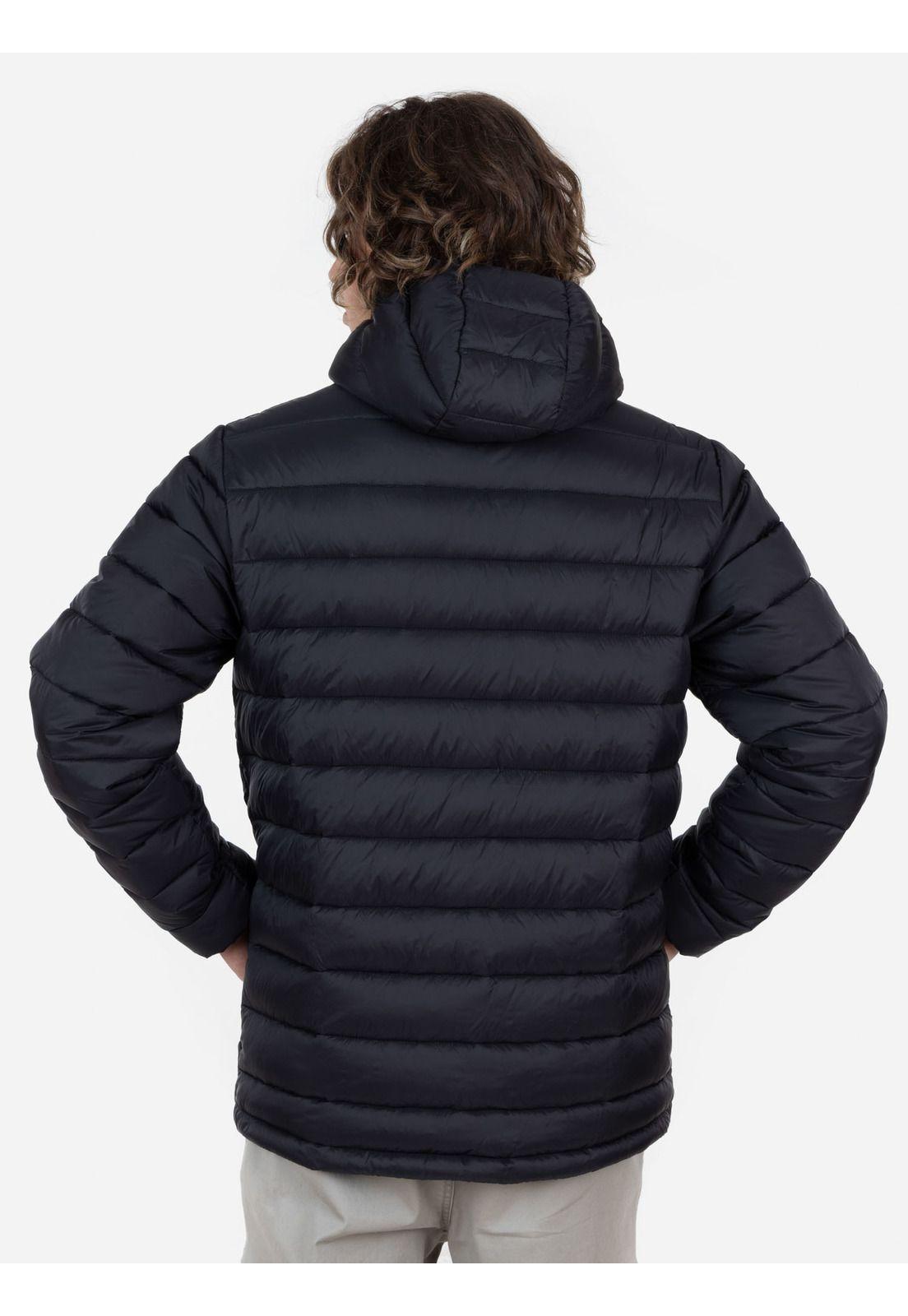 Parka BASIC HOOD PUFFA Hombre Negro Rusty-1