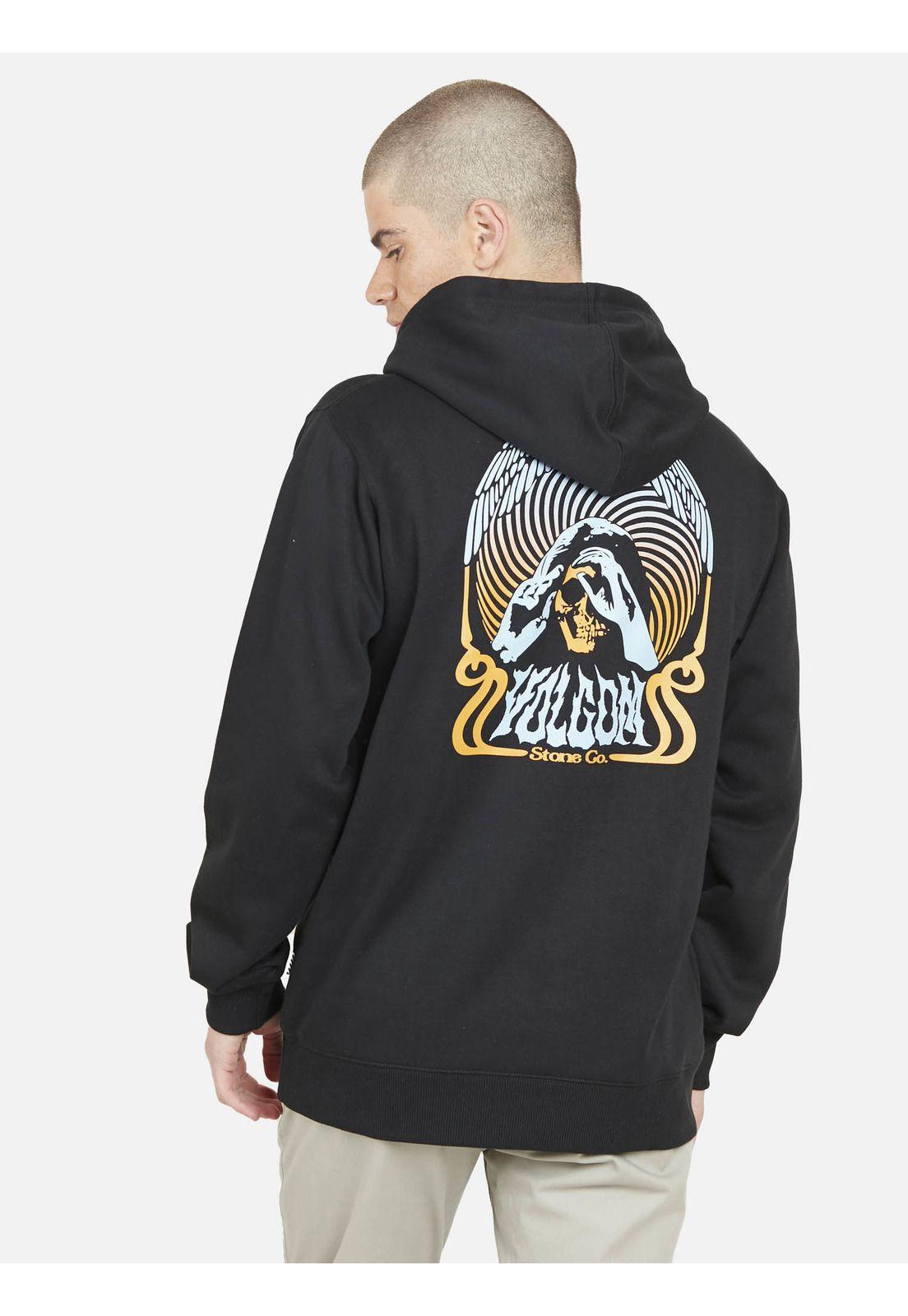 Poleron SUBTERRANER HOODIE Hombre Negro Volcom-1