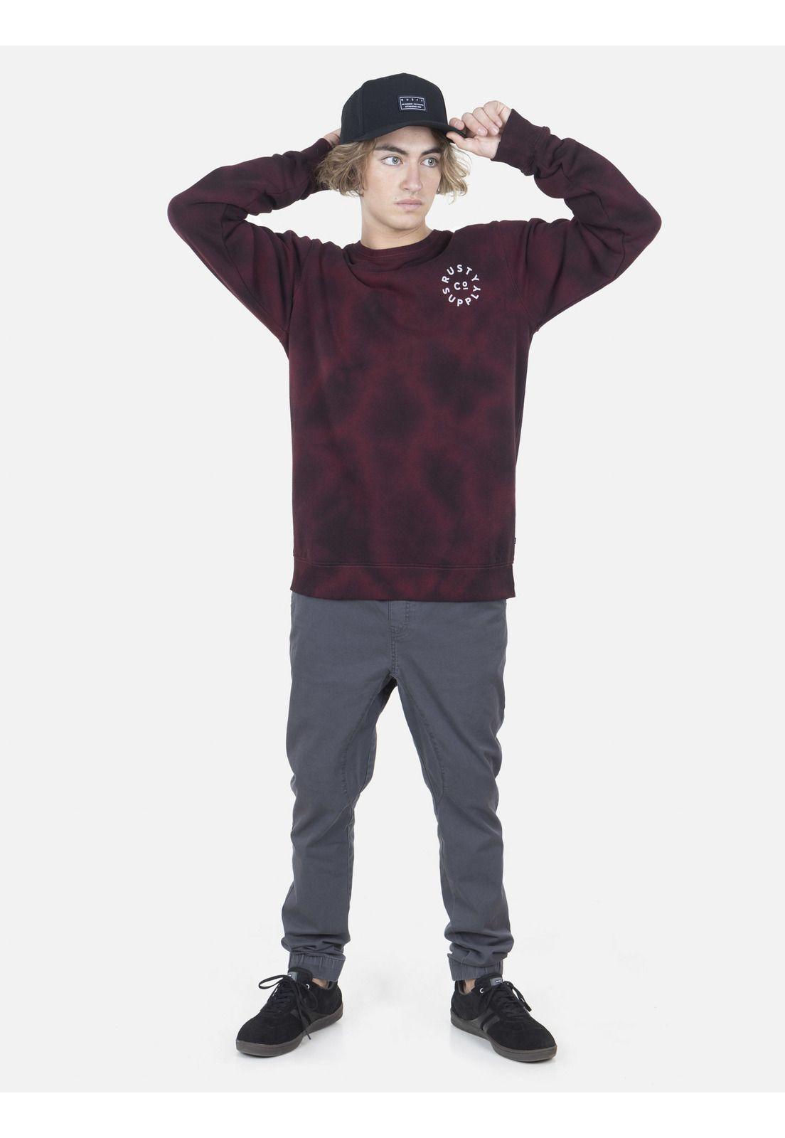 Poleron Hombre SUPPLY CO CREW NECK Multicolor Rusty-3