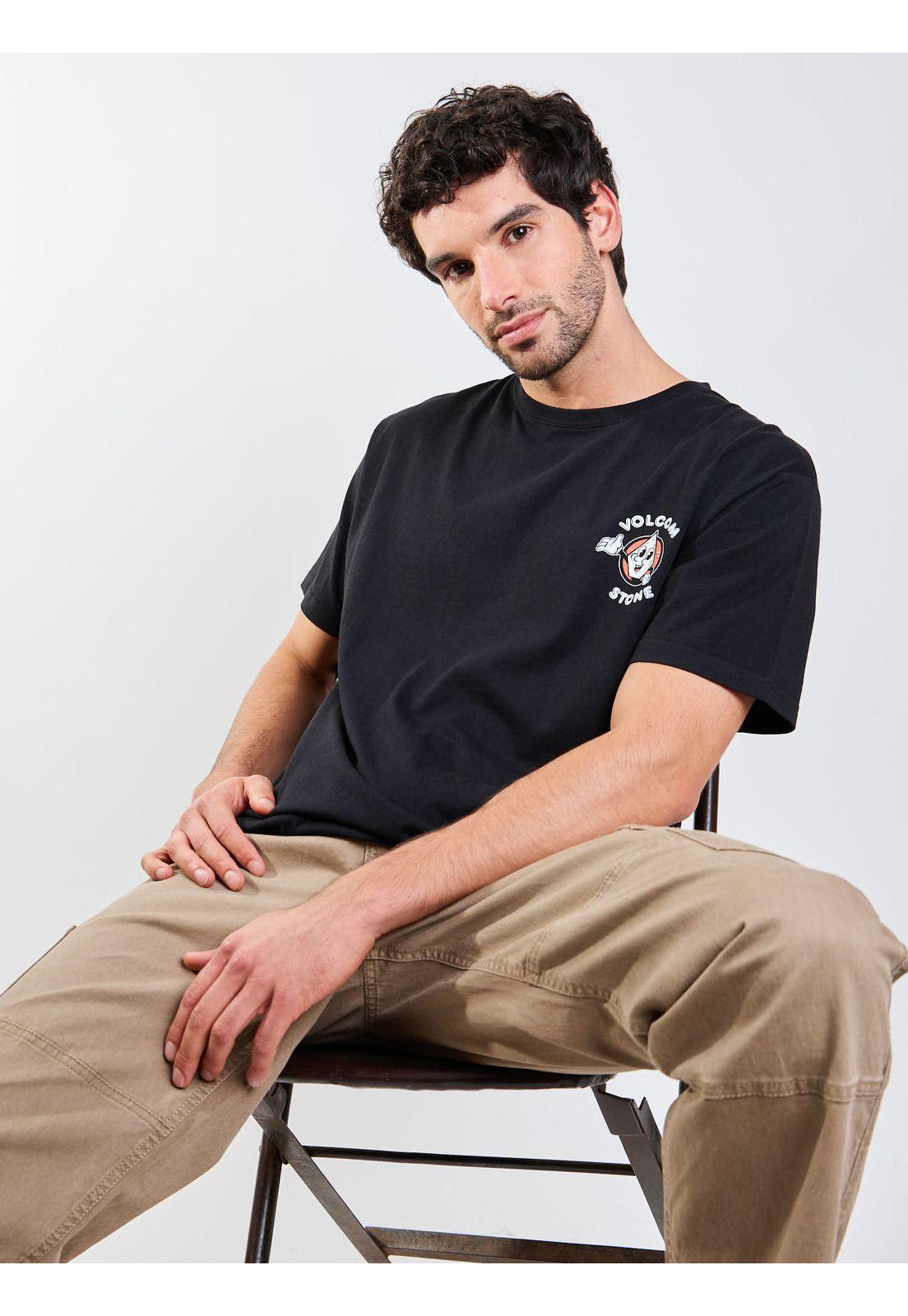 Polera MC Mistestone Negro Hombre Volcom-5