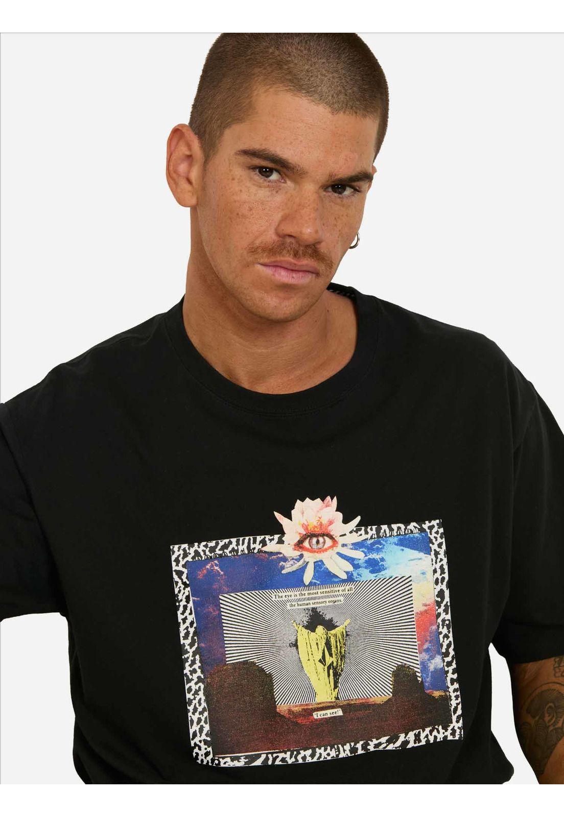 Polera MC Eyecansee Negro Hombre Volcom-2