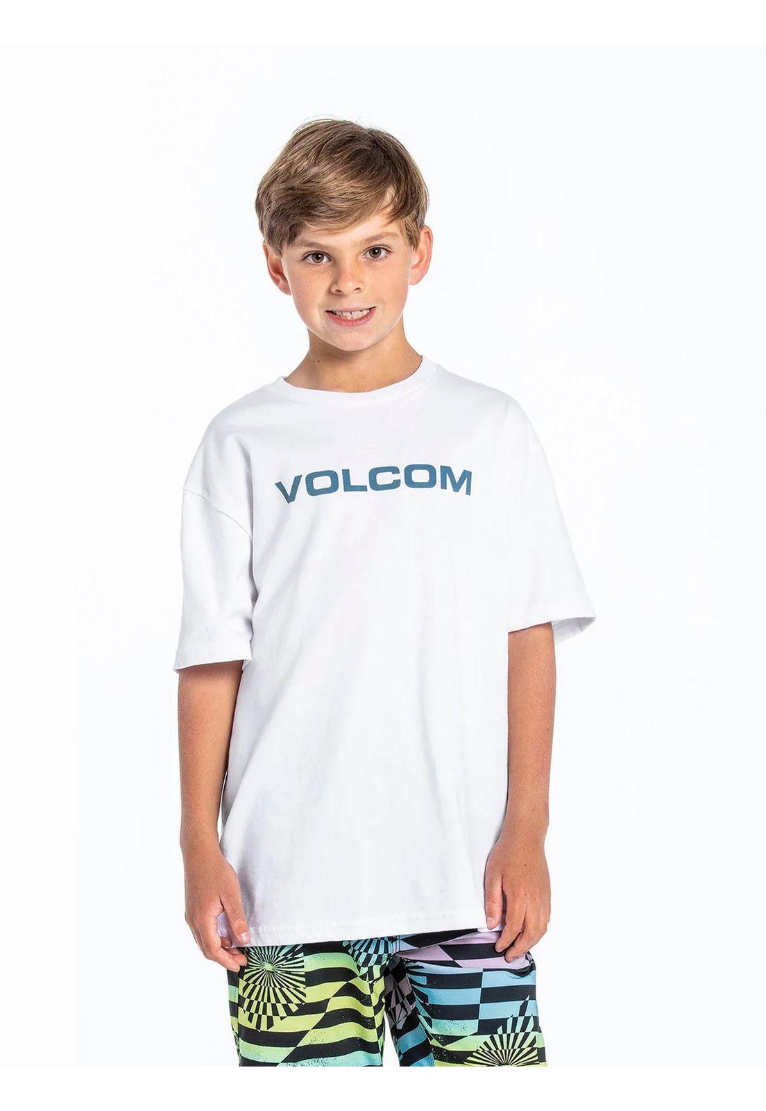 Polera EURO SS TEE Infantil Blanco Volcom-0