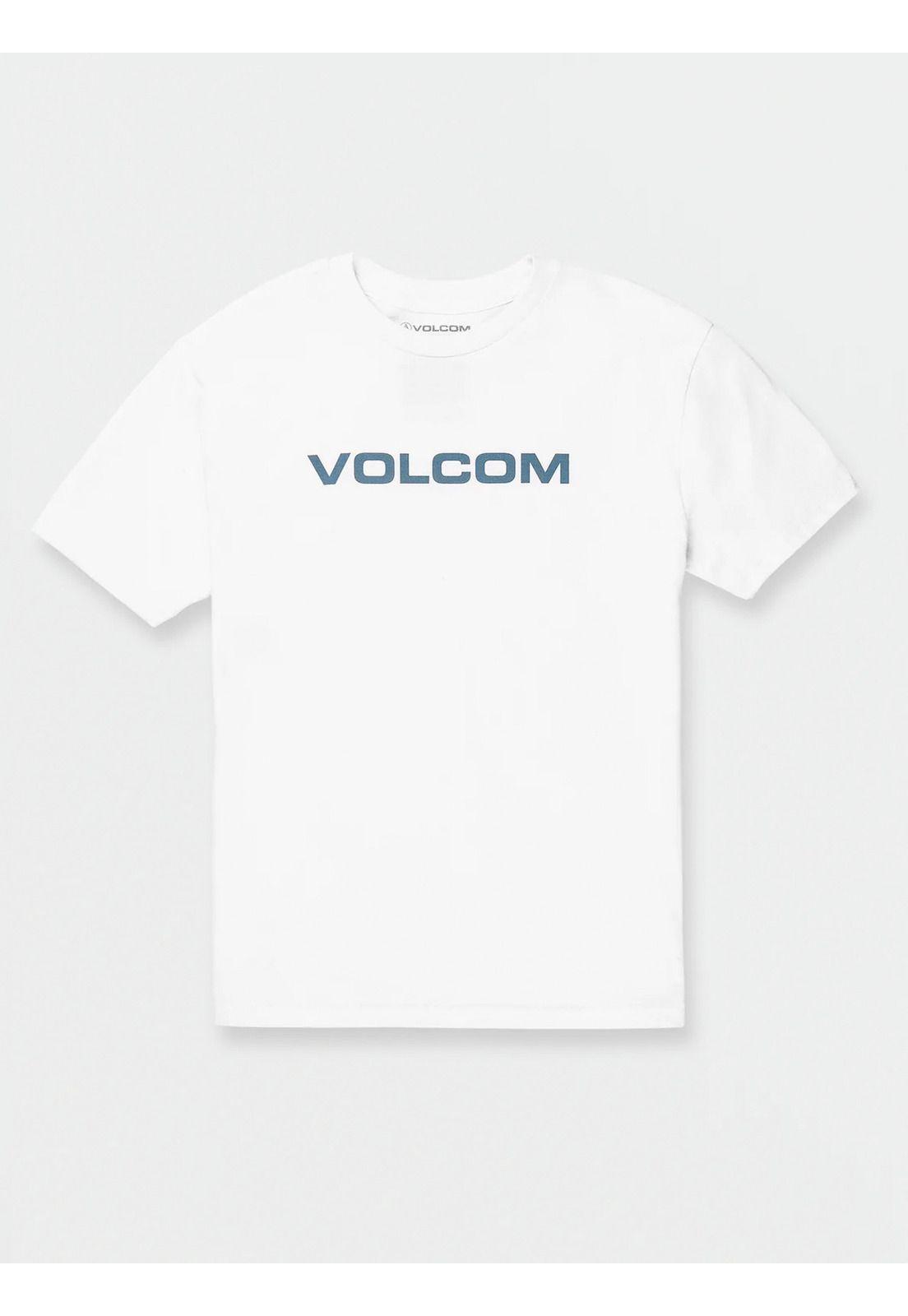 Polera EURO SS TEE Infantil Blanco Volcom-1
