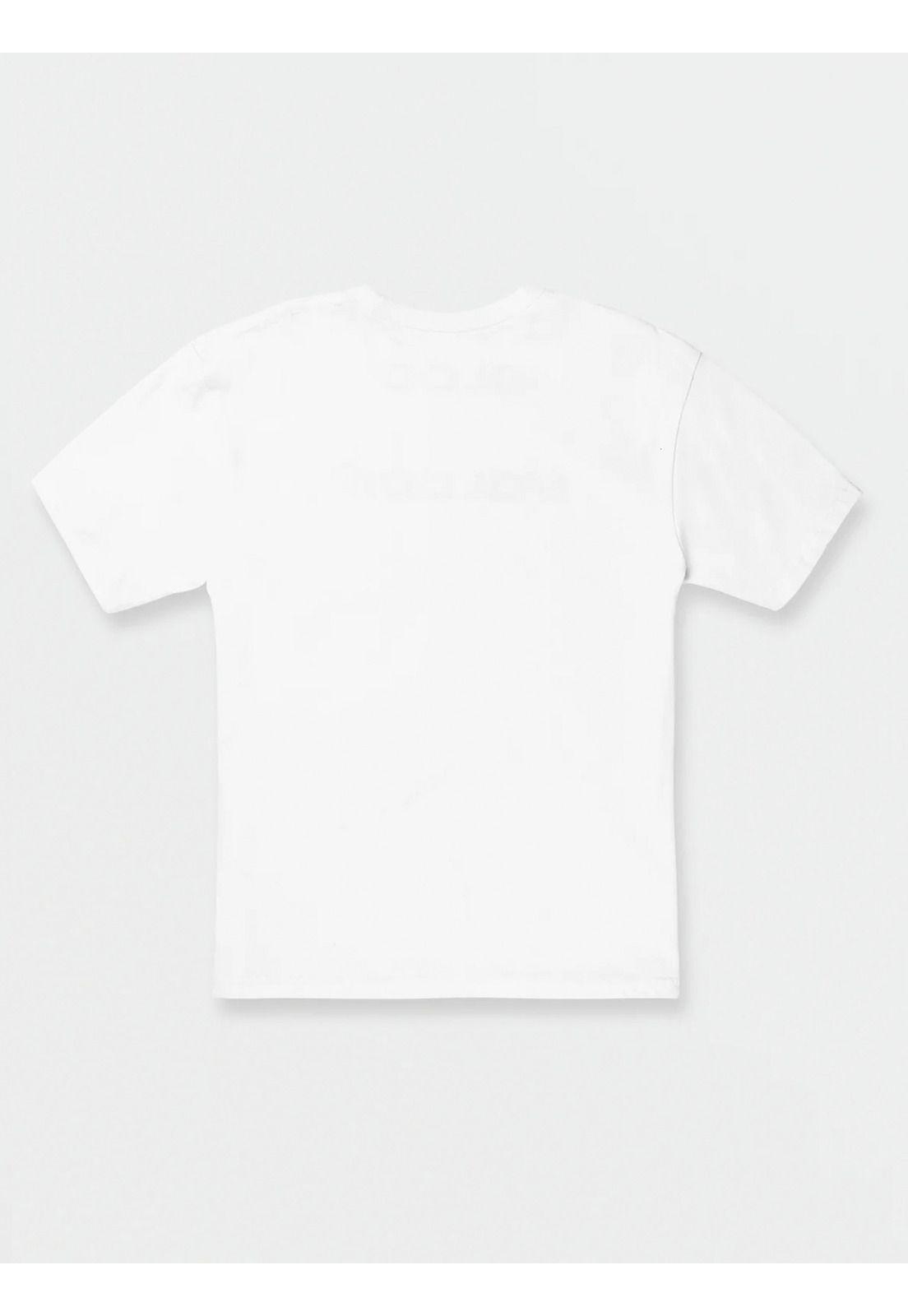 Polera EURO SS TEE Infantil Blanco Volcom-2