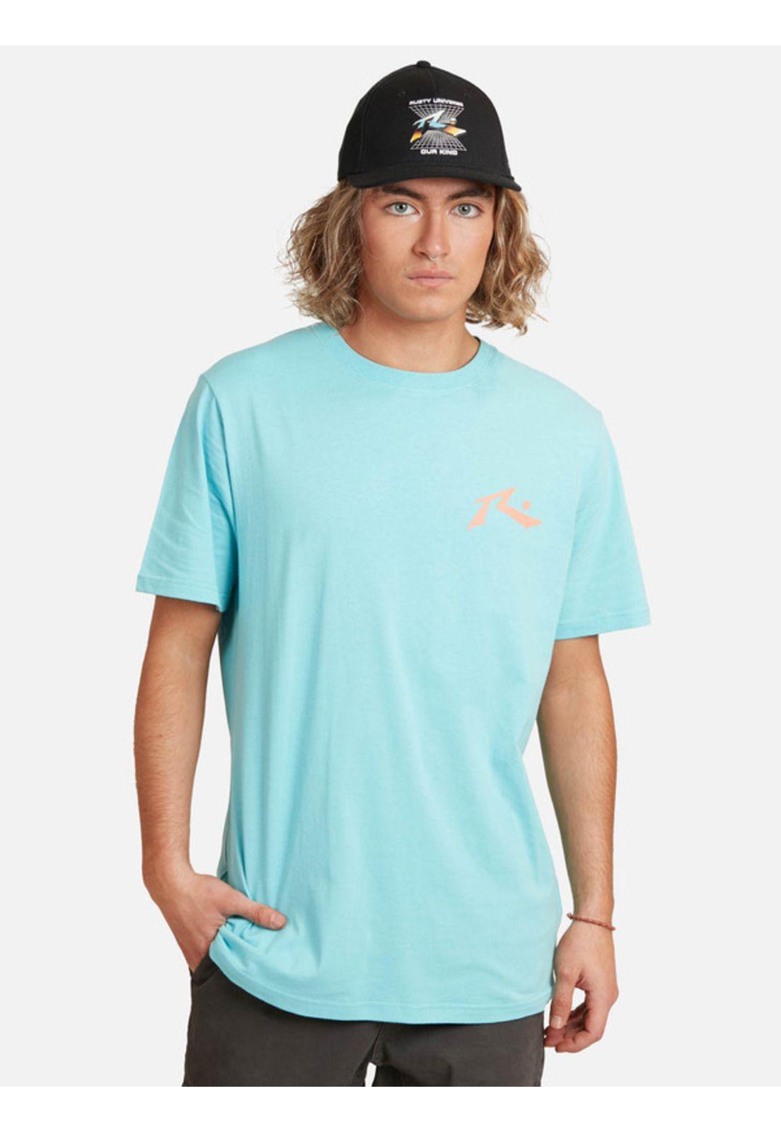 Polera Box Out Short Sst Celeste Hombre Rusty-0