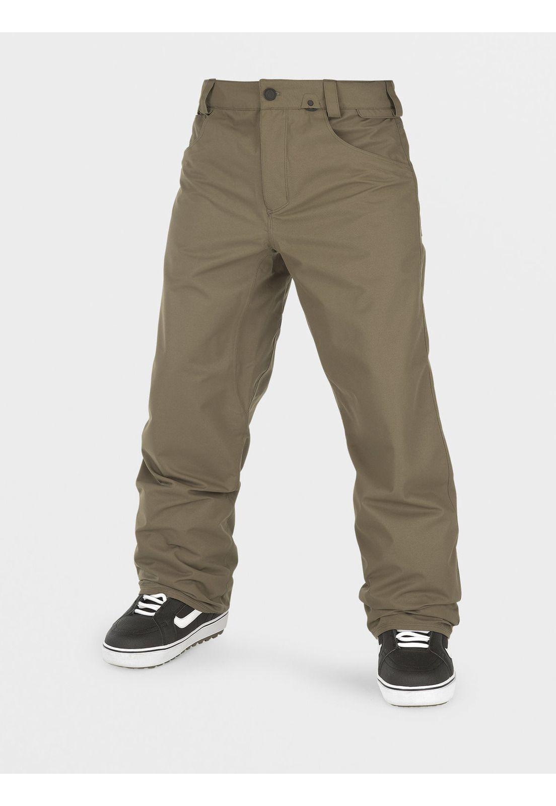 Pantalon 5-Pocket Pant Hombre Café Volcom-5