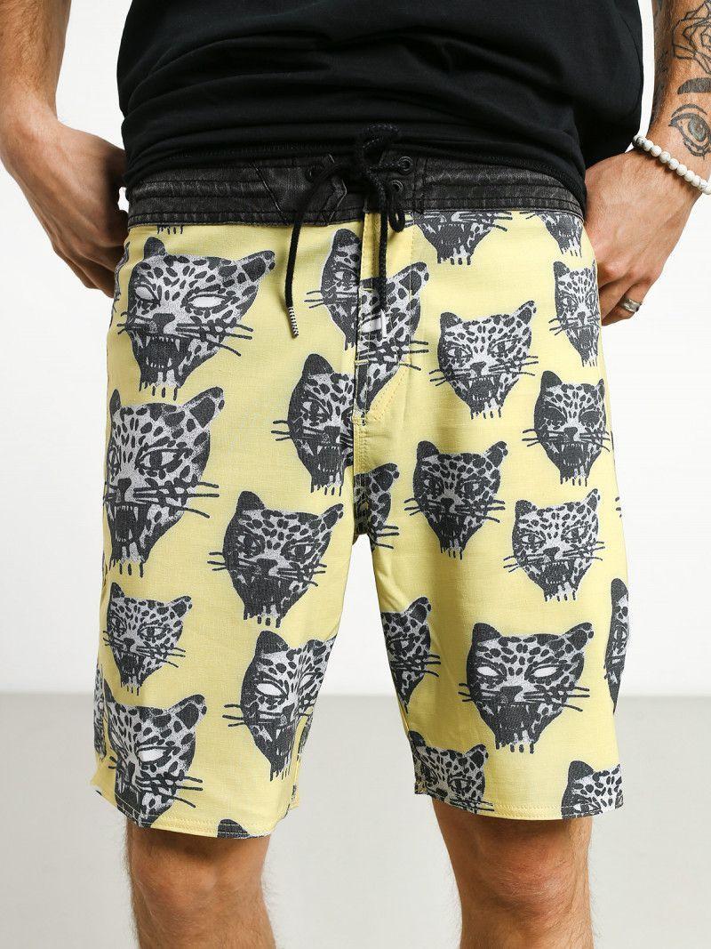 Traje De Baño Microfibra Hombre 8T111-MV20 Amarillo Volcom-2