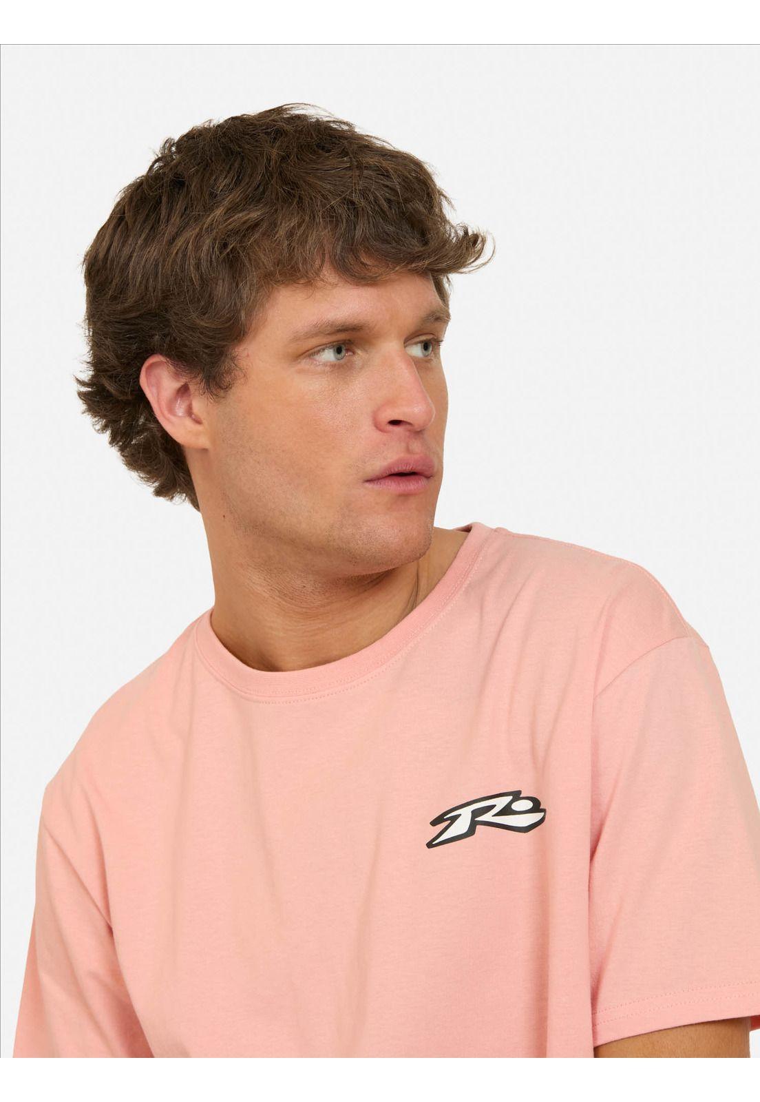 Polera MC Coral Rosado Hombre Rusty-2
