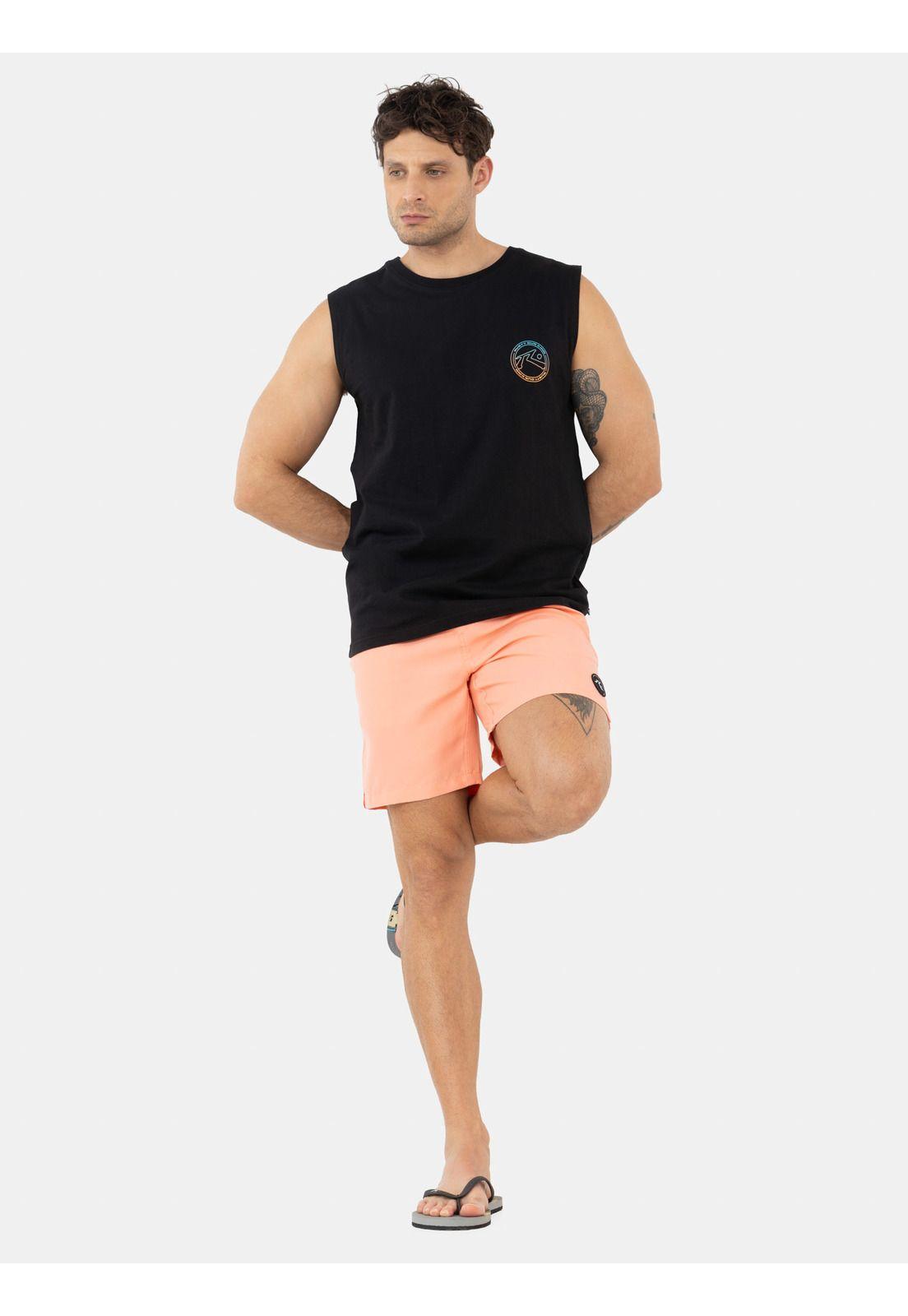Polera SM Deepwave Negro Hombre Rusty-3