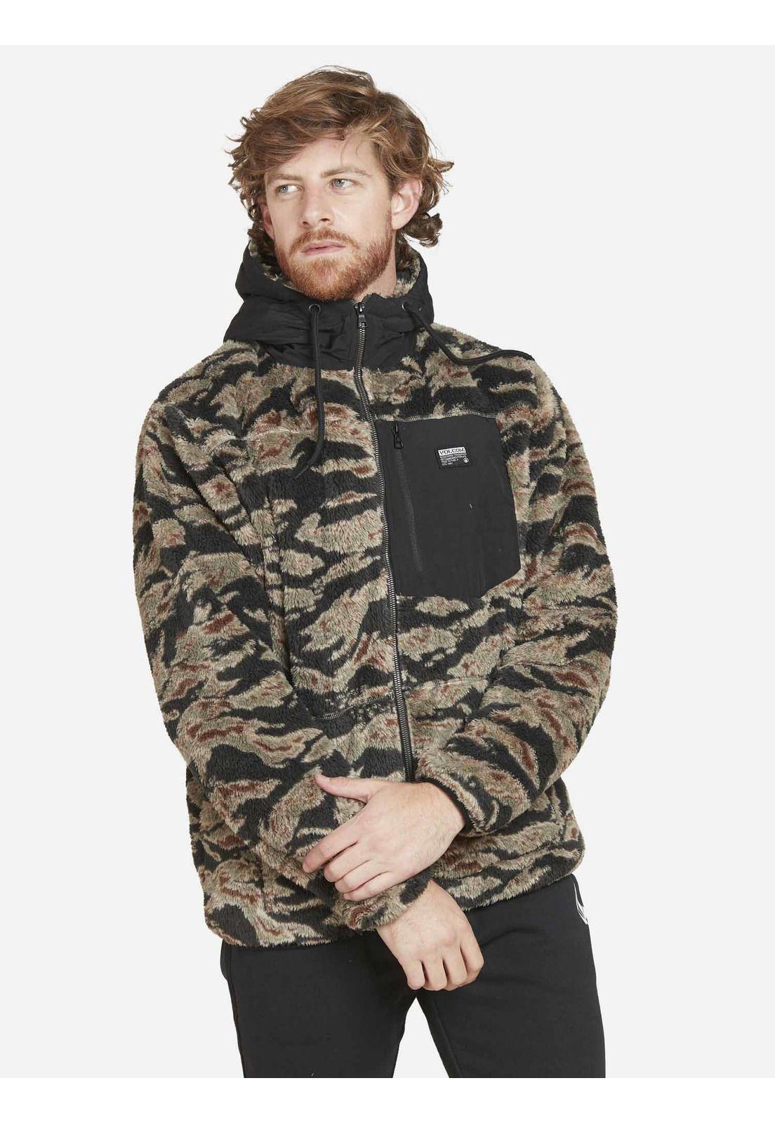 Poleron Chiporro Jungle Hombre Multicolor Volcom-0