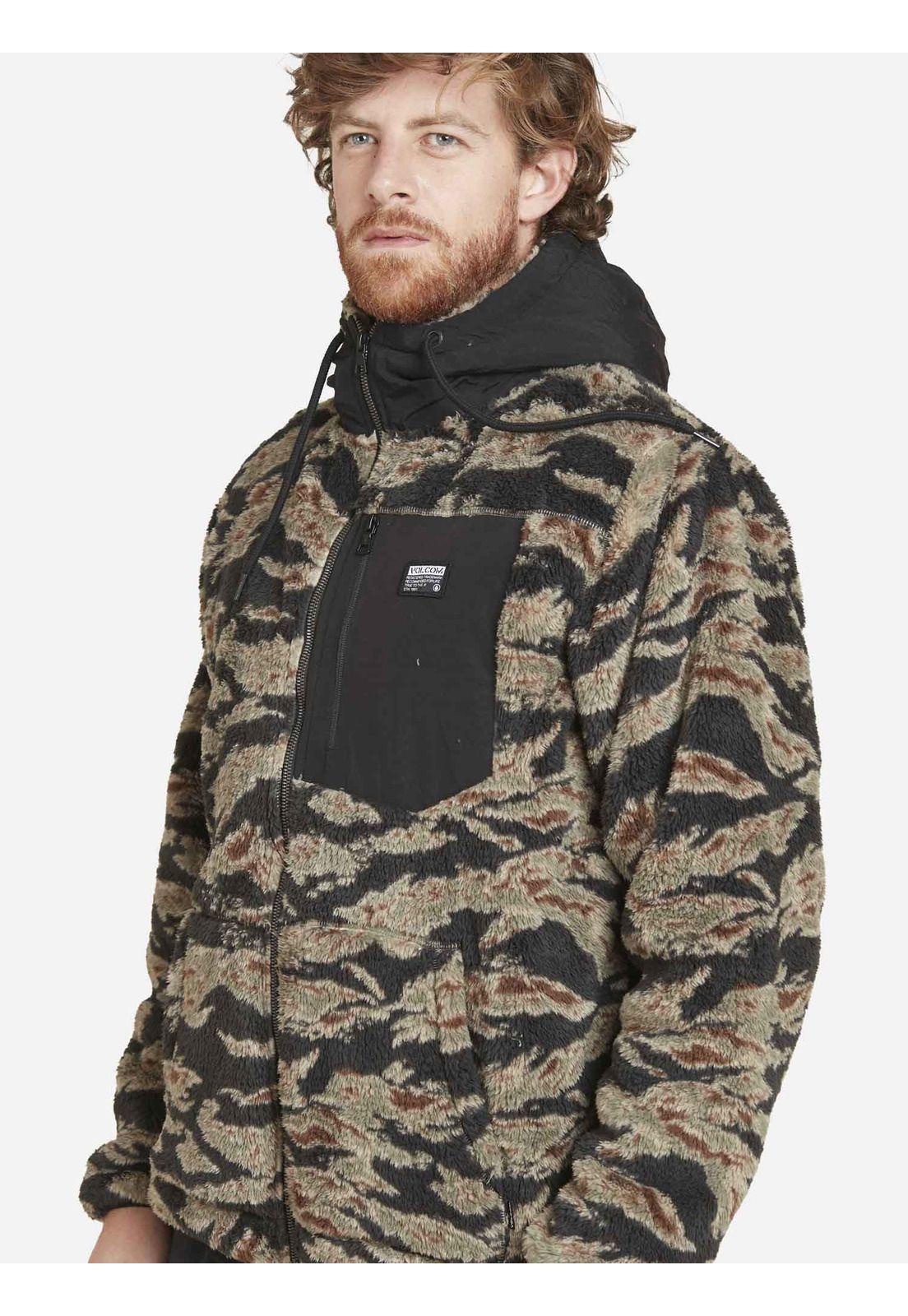 Poleron Chiporro Jungle Hombre Multicolor Volcom-3