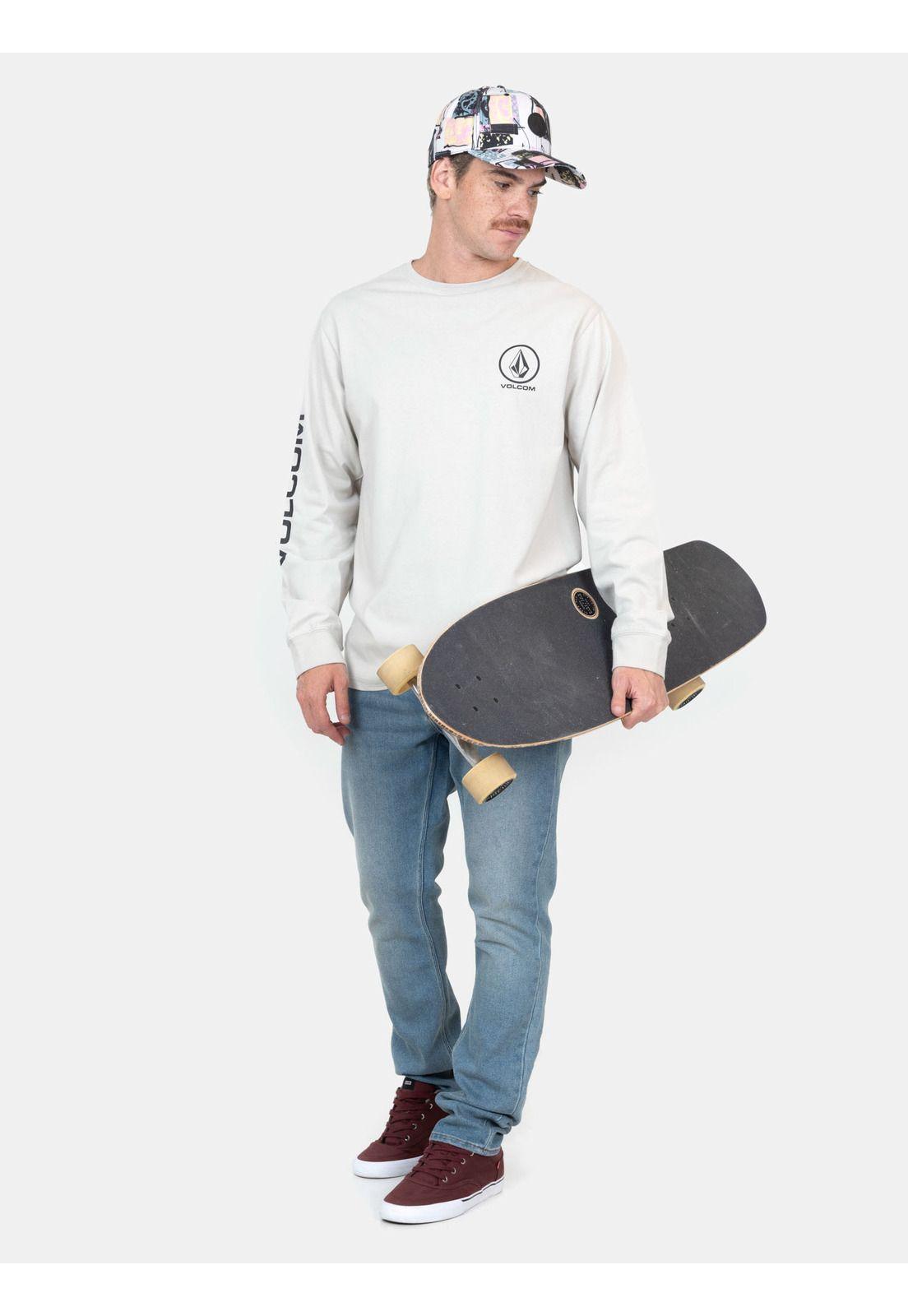 Polera ML CarveX Beige Hombre Volcom-3