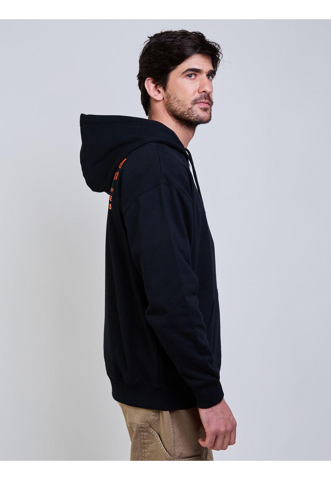 Poleron FZ Volcom Workwear Zip Negro Hombre Volcom-2