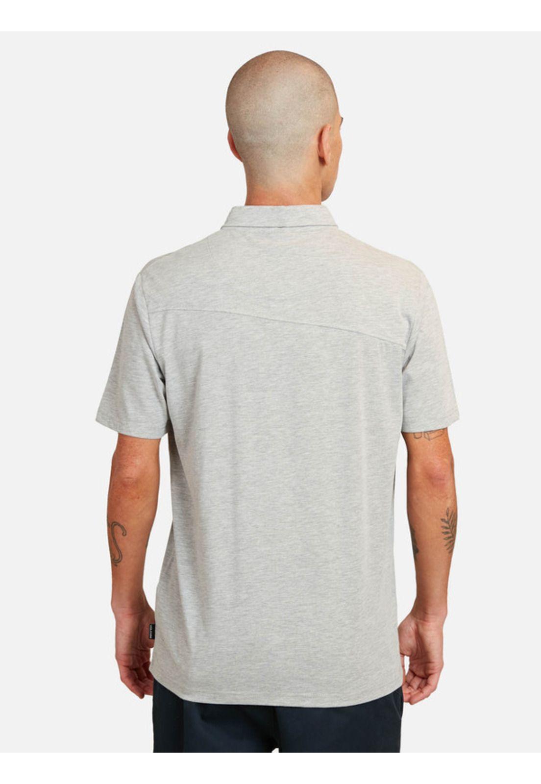 Polera M/C Wrecker Mel Polo Gris Hombre Volcom-1