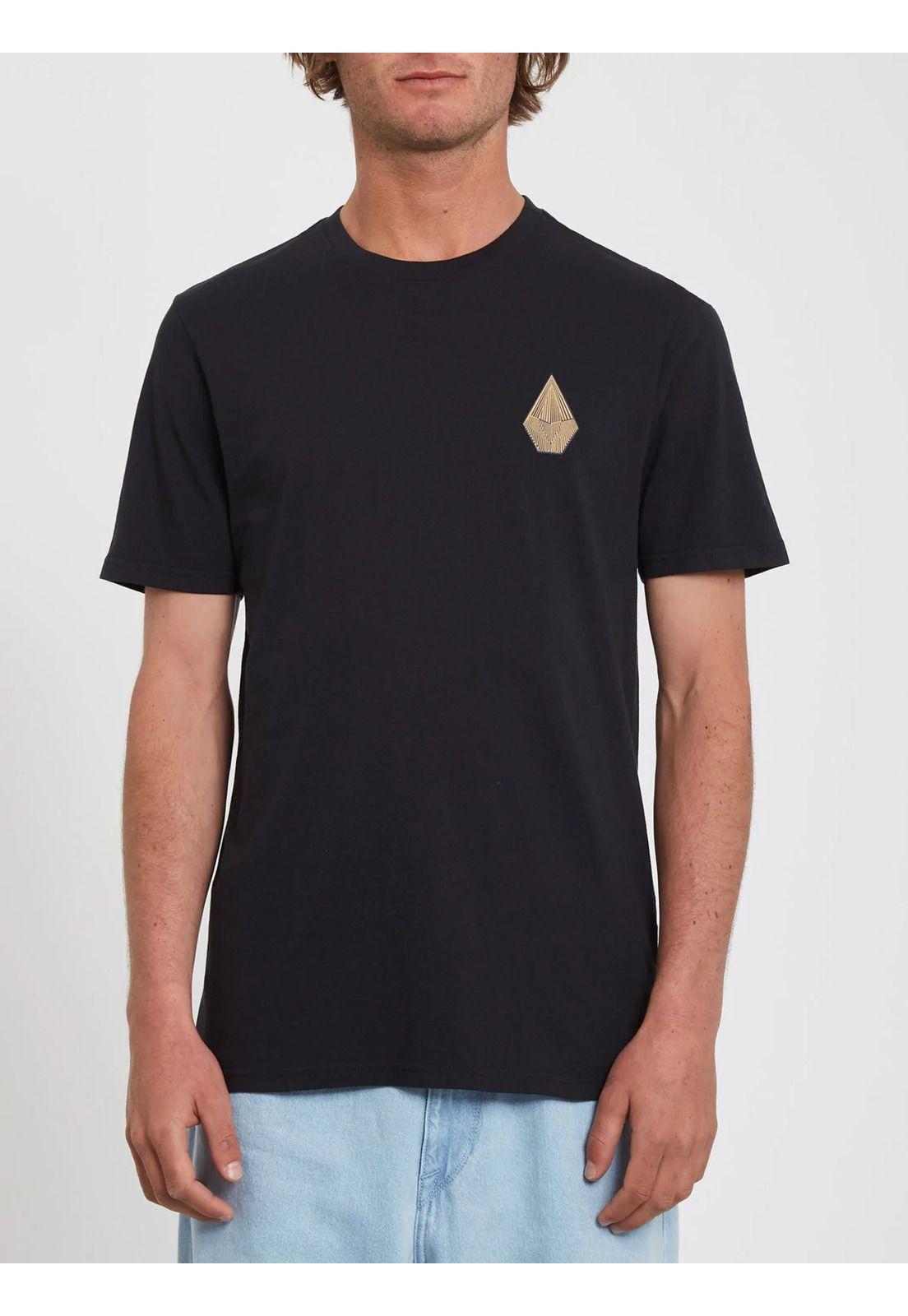 Polera T HOOPER FA GLIMMER SS TEE Hombre Negro Volcom-0