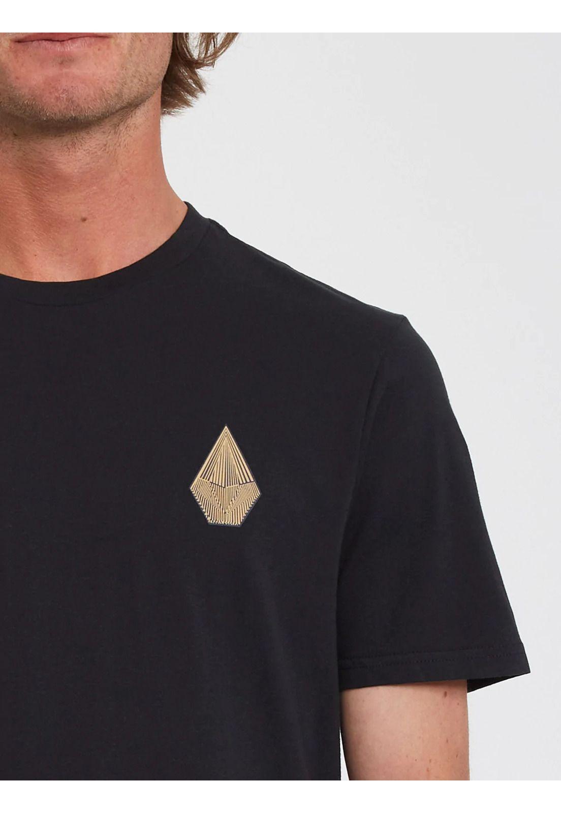 Polera T HOOPER FA GLIMMER SS TEE Hombre Negro Volcom-2