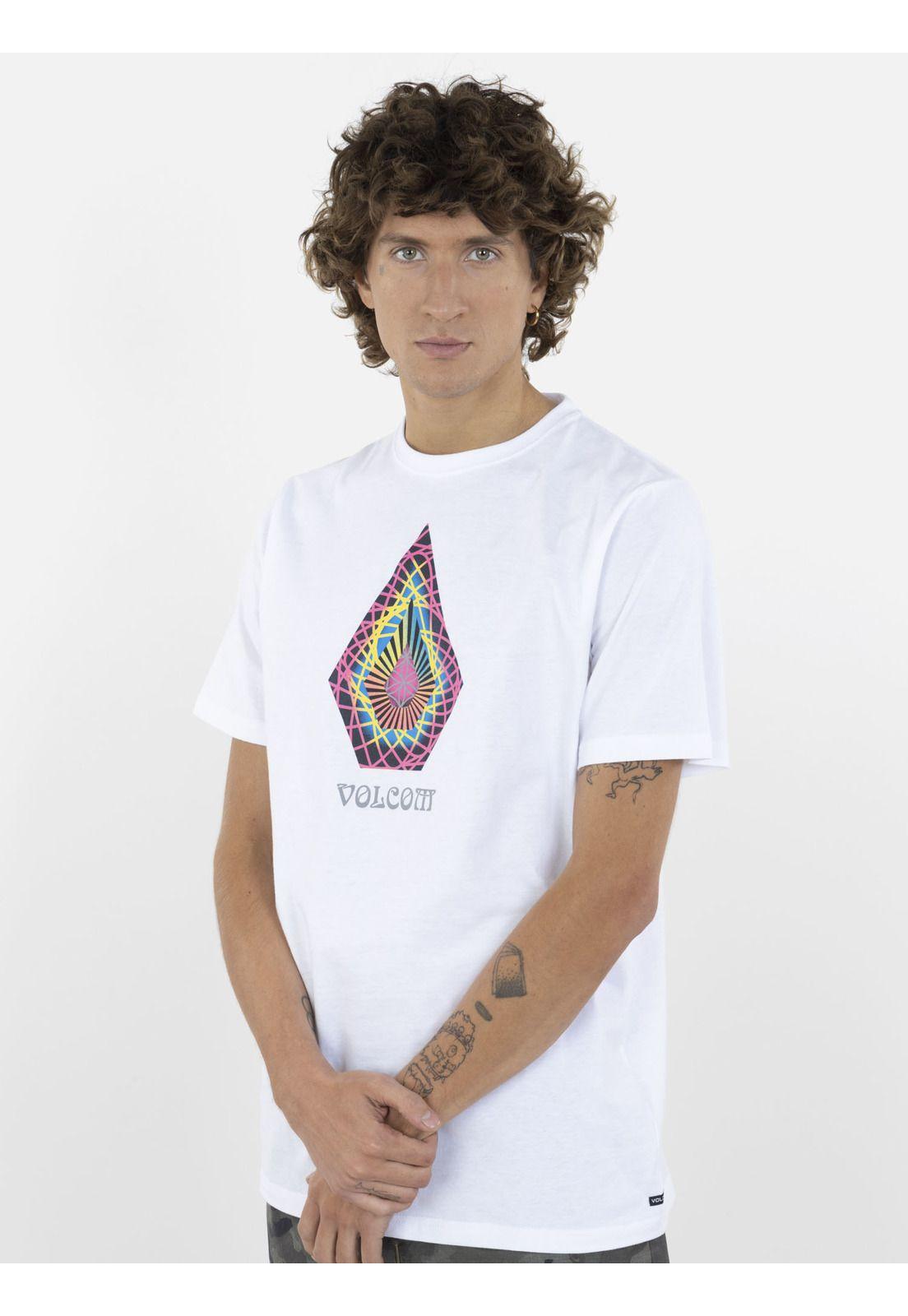 Polera STAR SHIELDS SS TEE Hombre Blanco Volcom-0