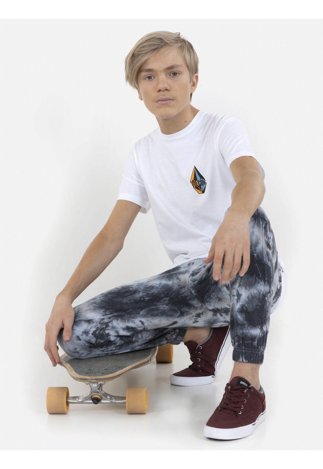 Pantalón FLEECE PANTS DYE Juvenil Gris Volcom-1