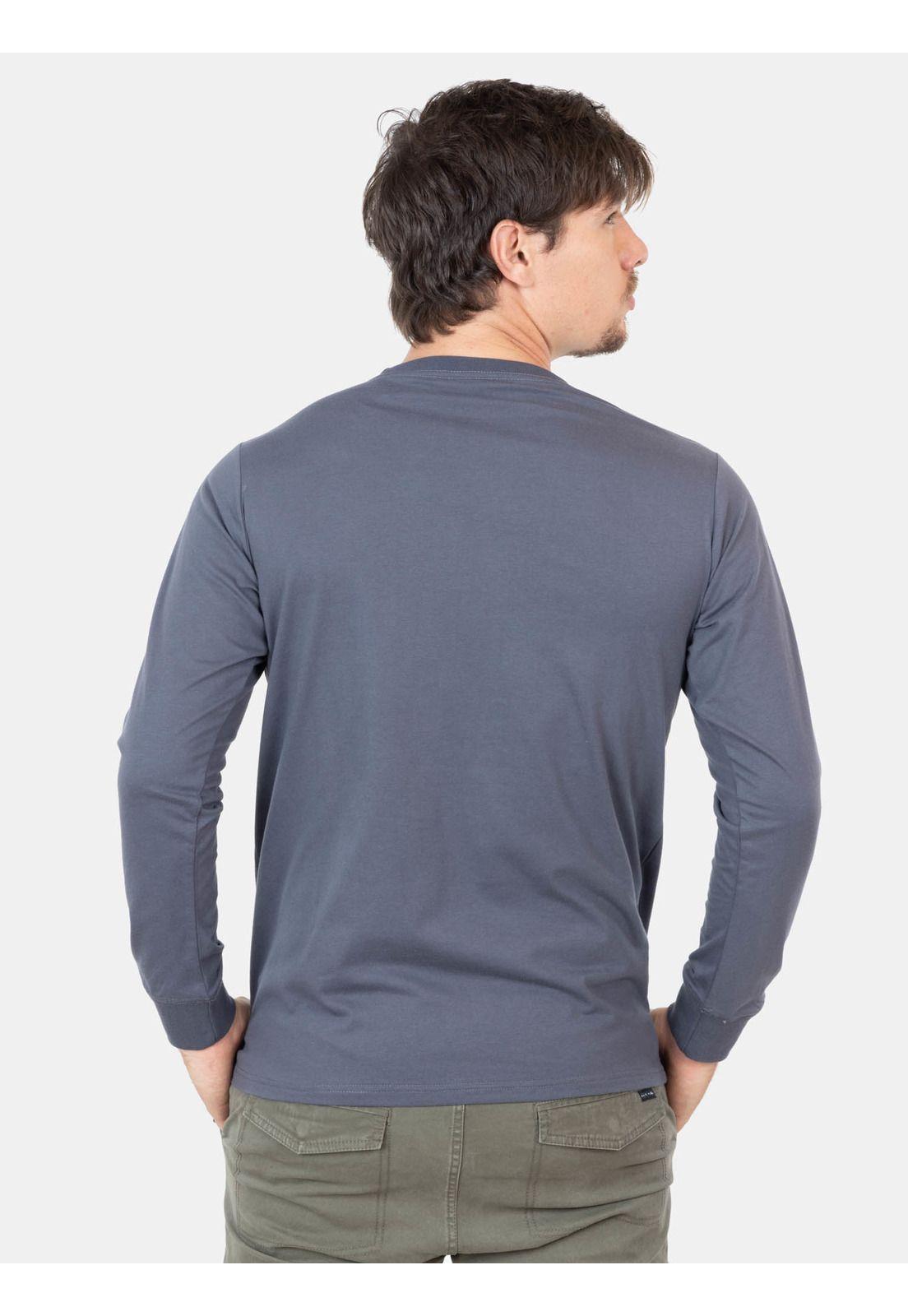 Polera Lil Old Flame Ls Tee Gris Hombre Rusty-2