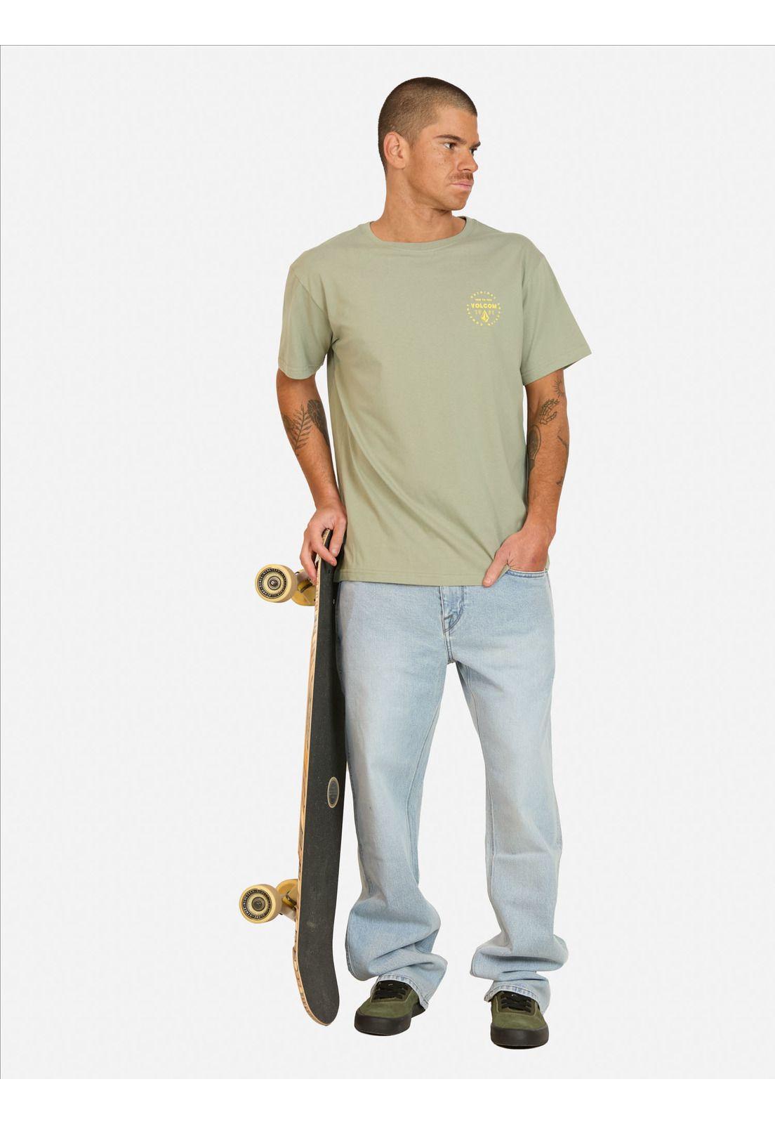Polera MC Mortis Verde Hombre Volcom-3