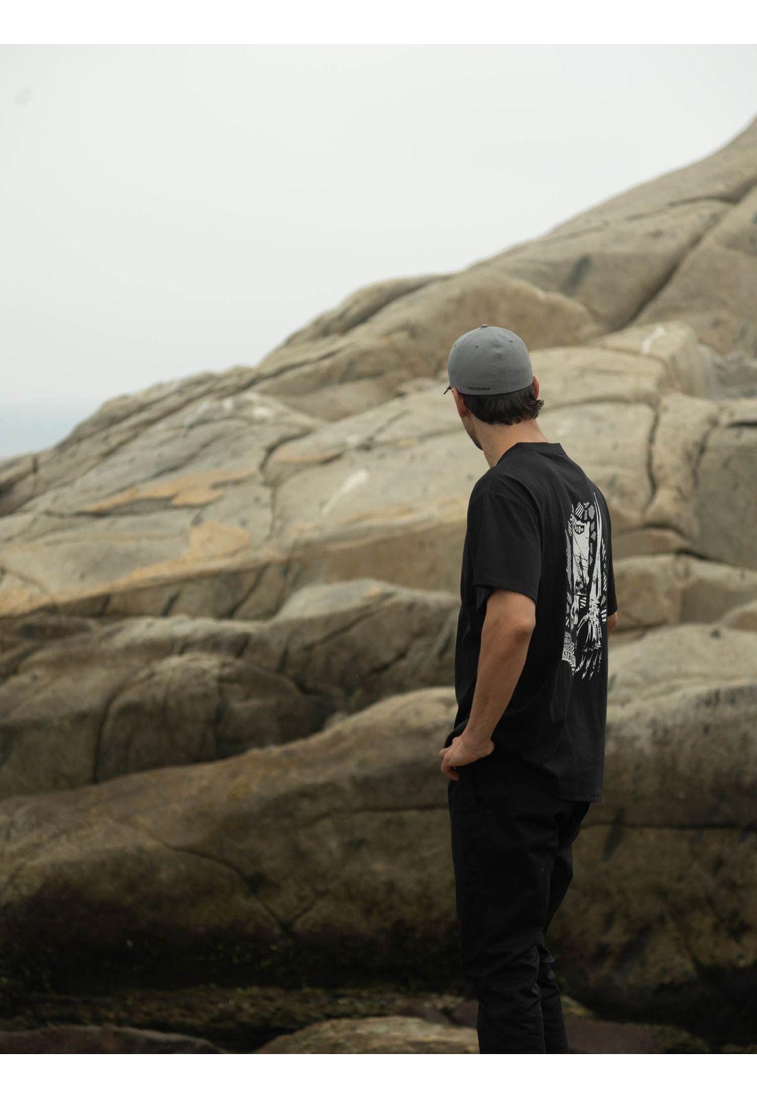 Polera MC Kun N Rip Negro Hombre Volcom-0