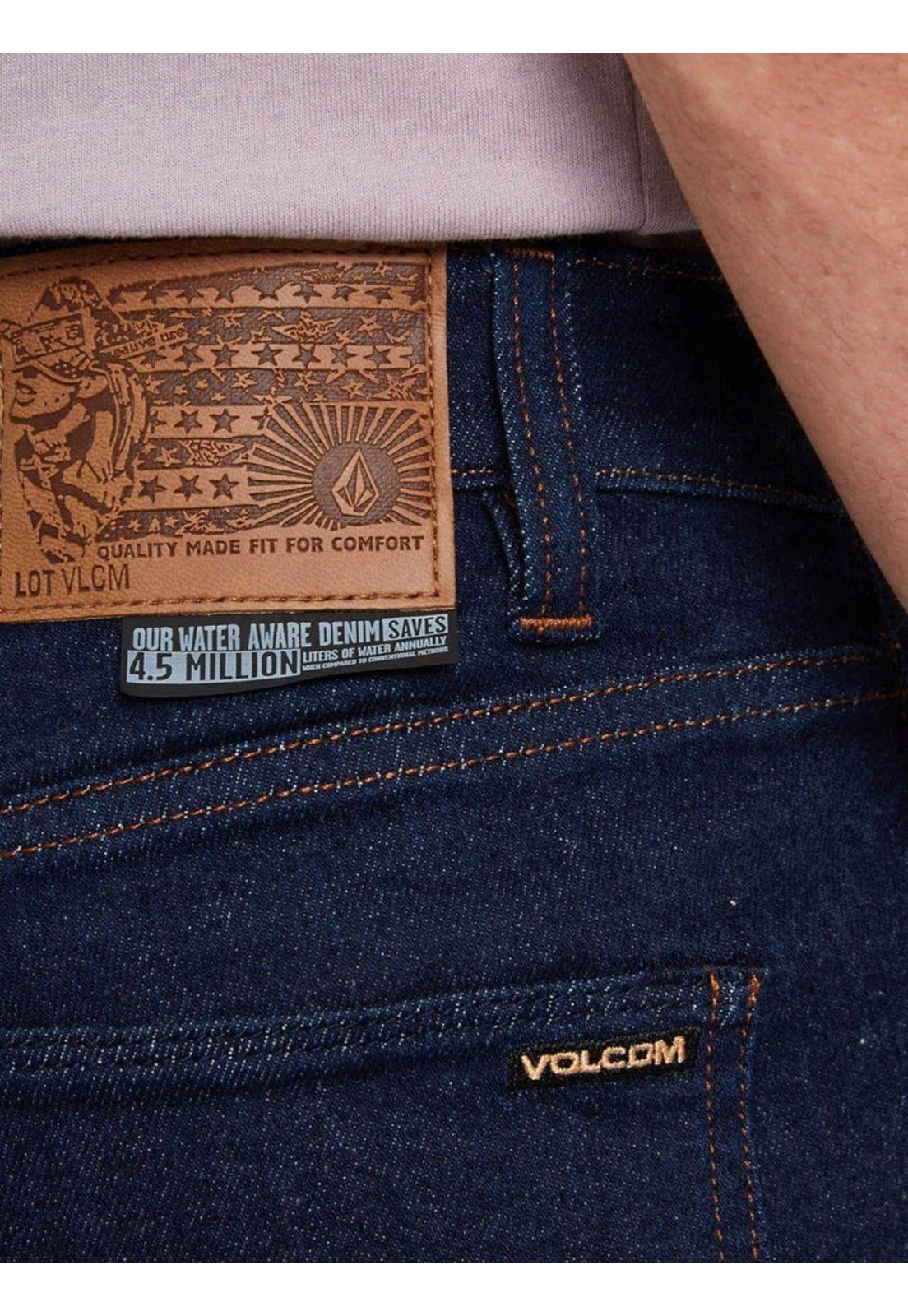 Jeans X Vorta Tapered Fit Azul Hombre Volcom-4