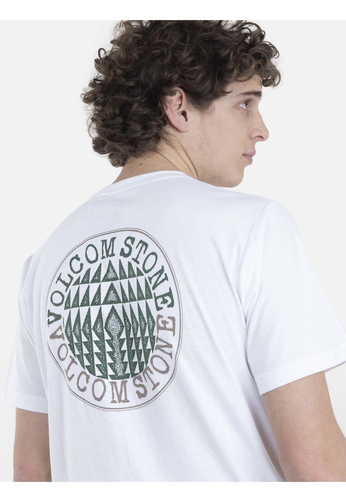 Polera M/C Básica Hombre 7P117-MV22 Blanco Volcom-2