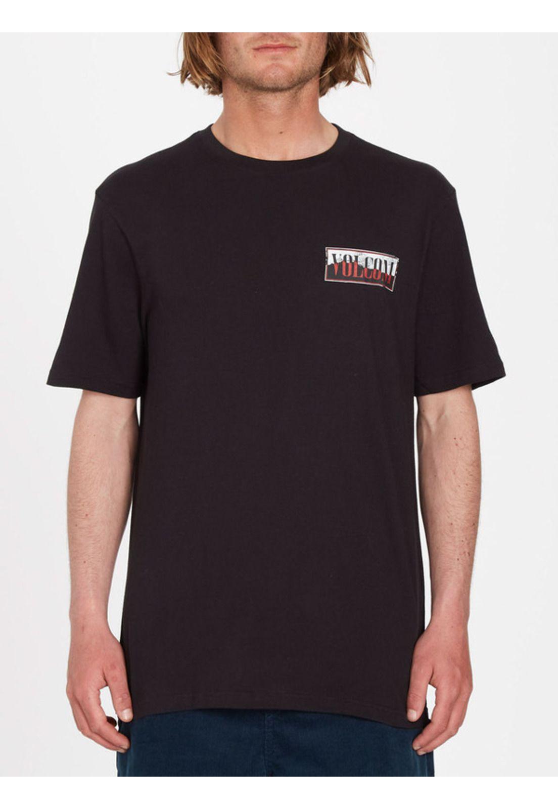 Polera Surf Vitals Jack Robinson Negro Hombre Volcom-0