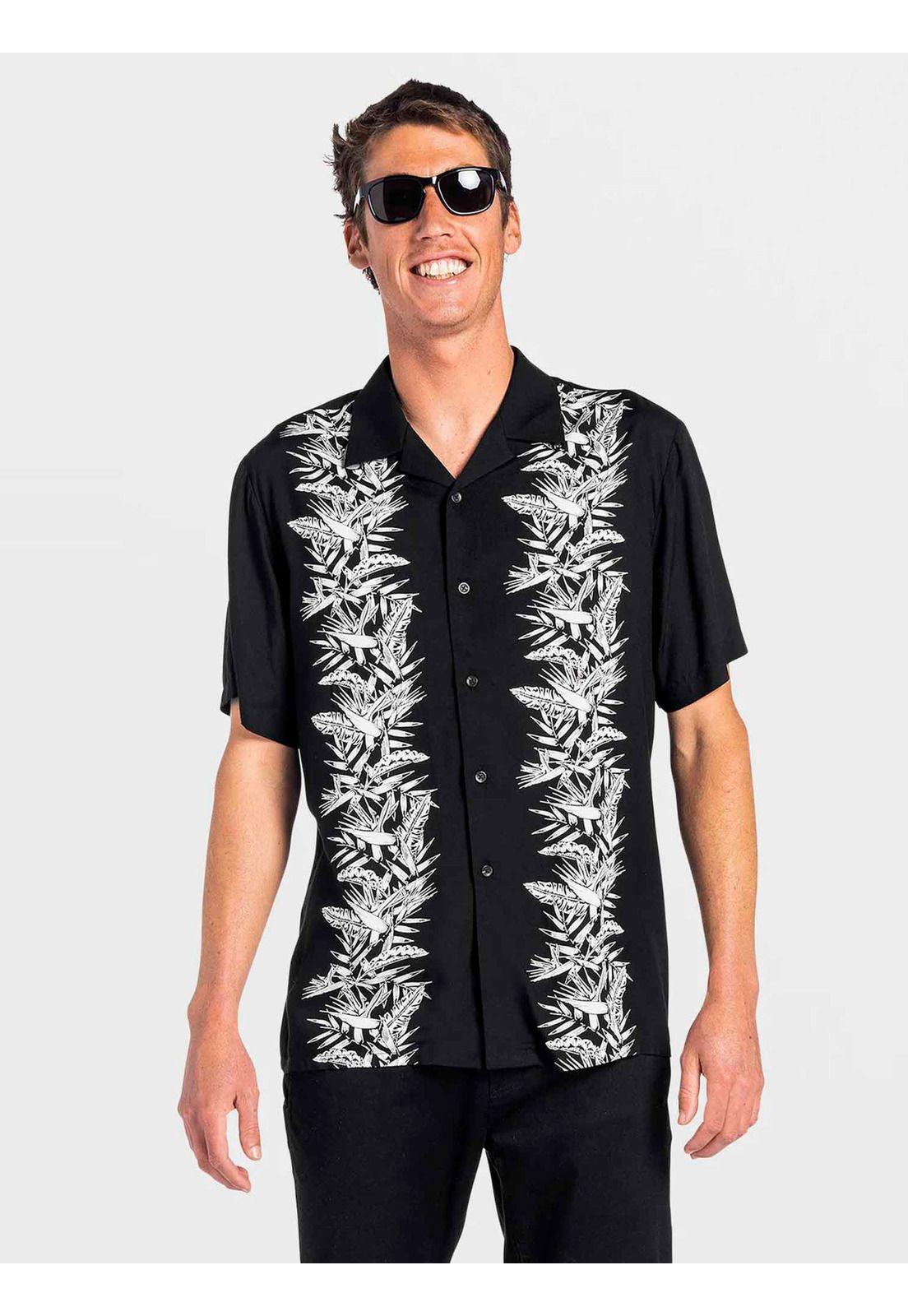 Camisa PARODICE SS Hombre Negro Volcom-0