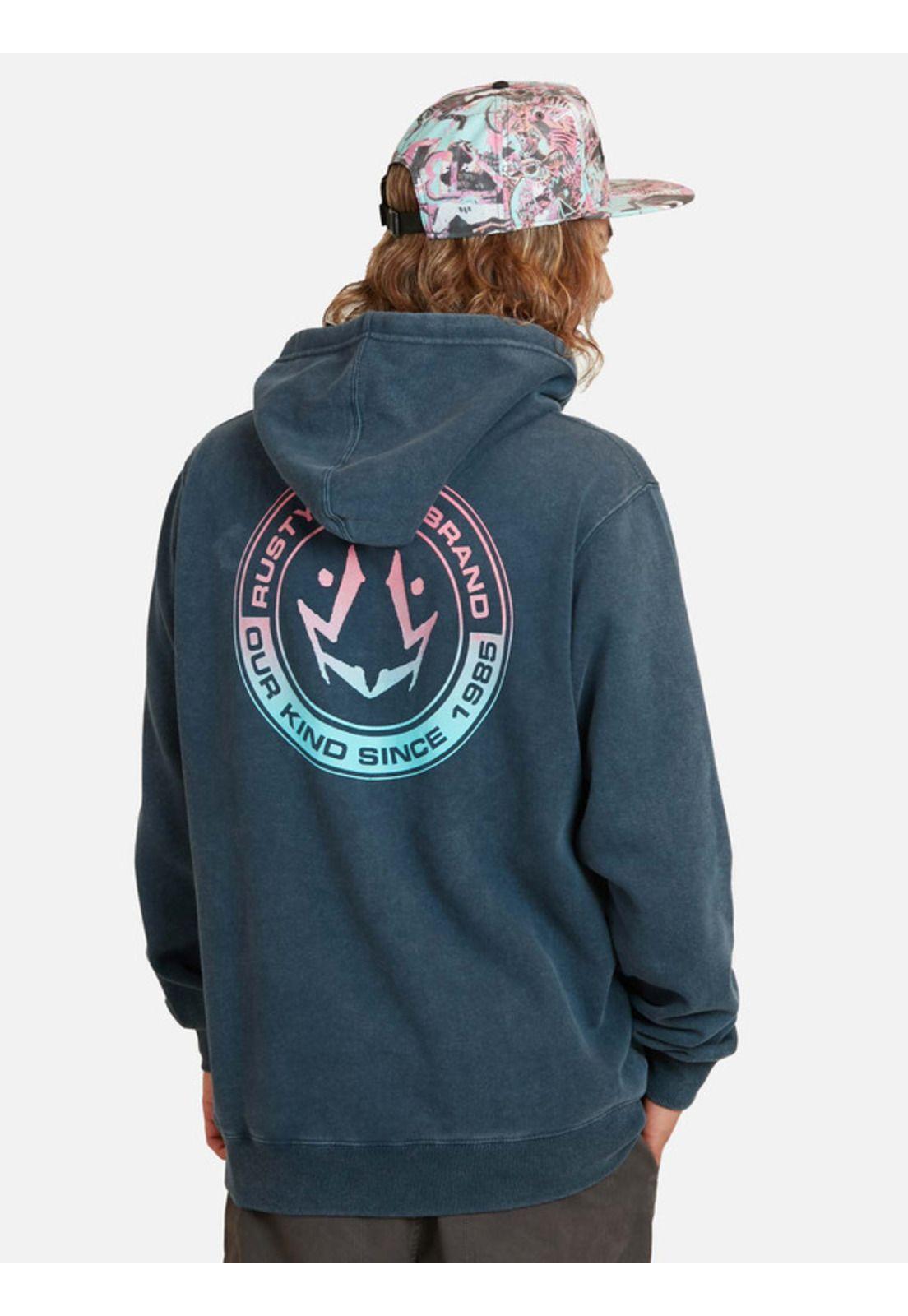 Poleron R In Box Hoodie Gris oscuro Hombre Rusty-1