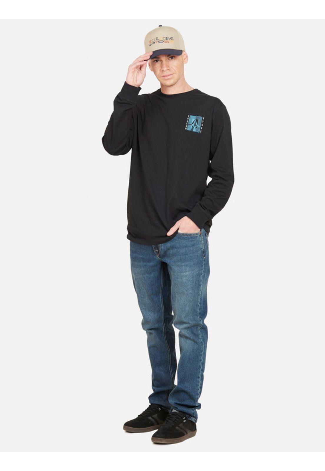 Polera Forty Ouncer Sst Negro Hombre Volcom-3