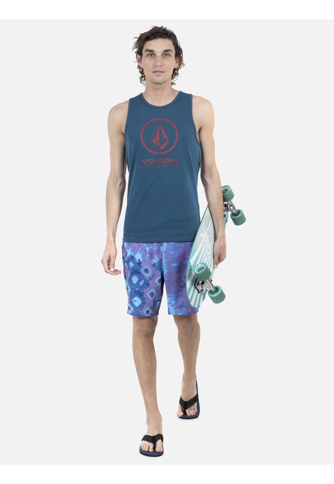 Polera S/M Hombre 7P137-MV22 Azul Volcom-3