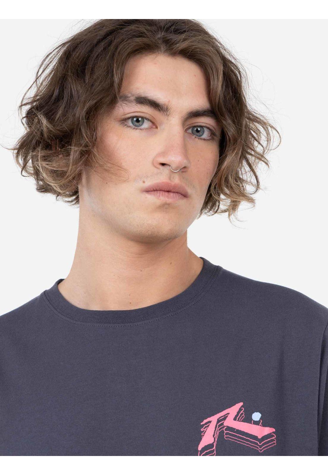 Polera RUSTY CHAOS LS TEE Hombre Gris Rusty-3