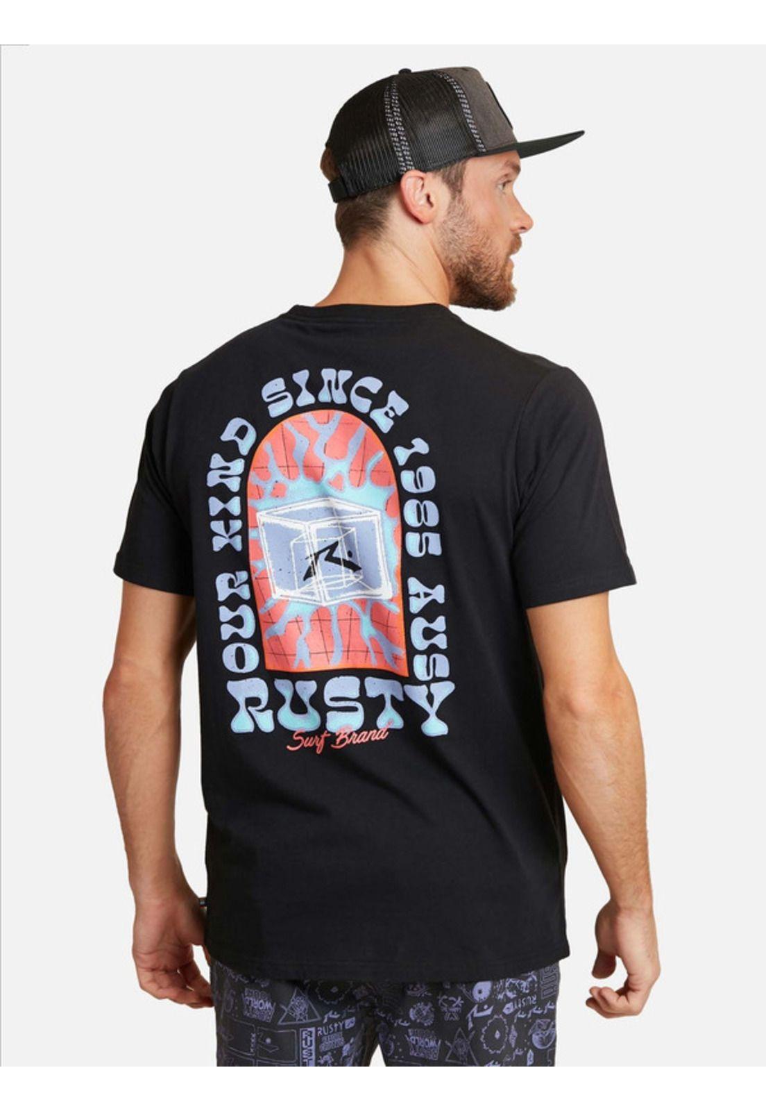 Polera Our Science Sst Negro Hombre Rusty-1