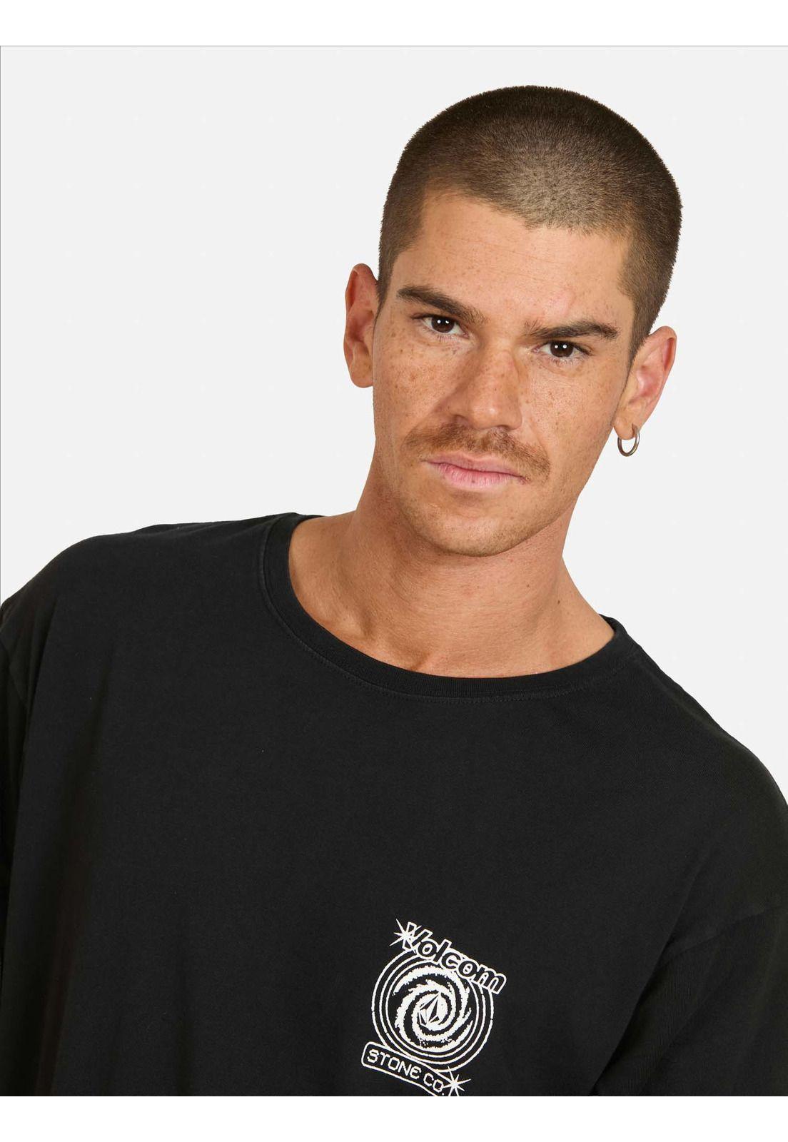 Polera ML Grind Negro Hombre Volcom-3