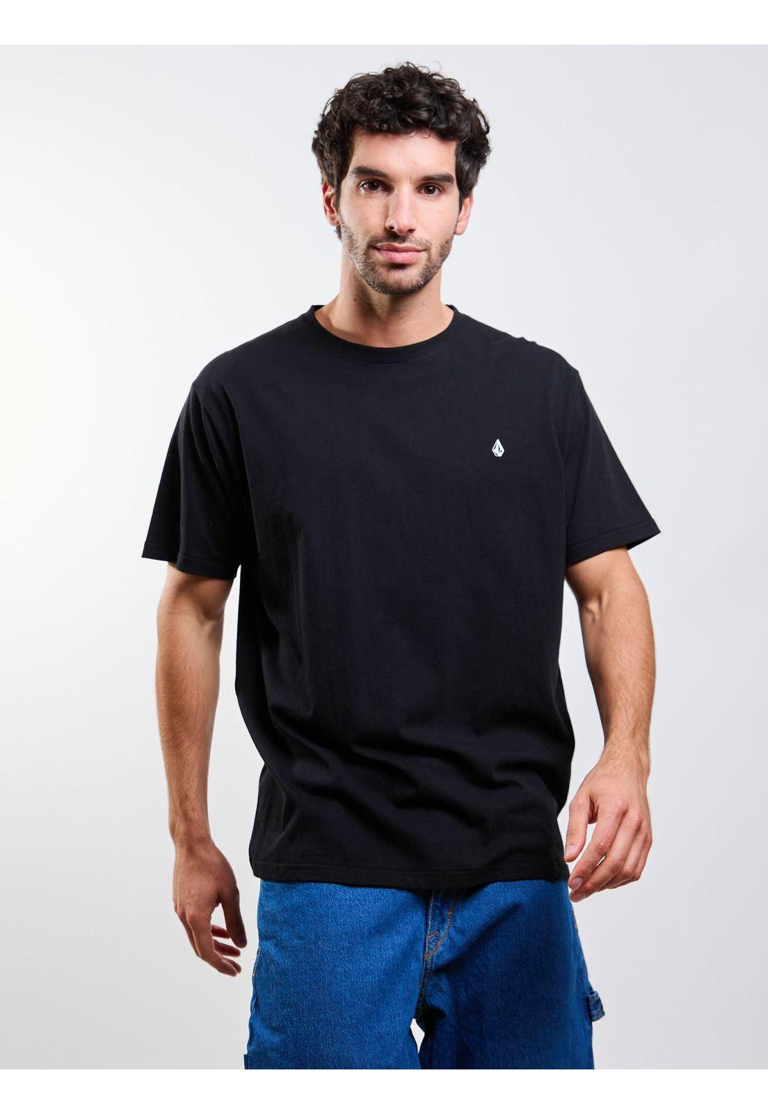 Polera MC Stoneblanks Bsc Negro Hombre Volcom-3