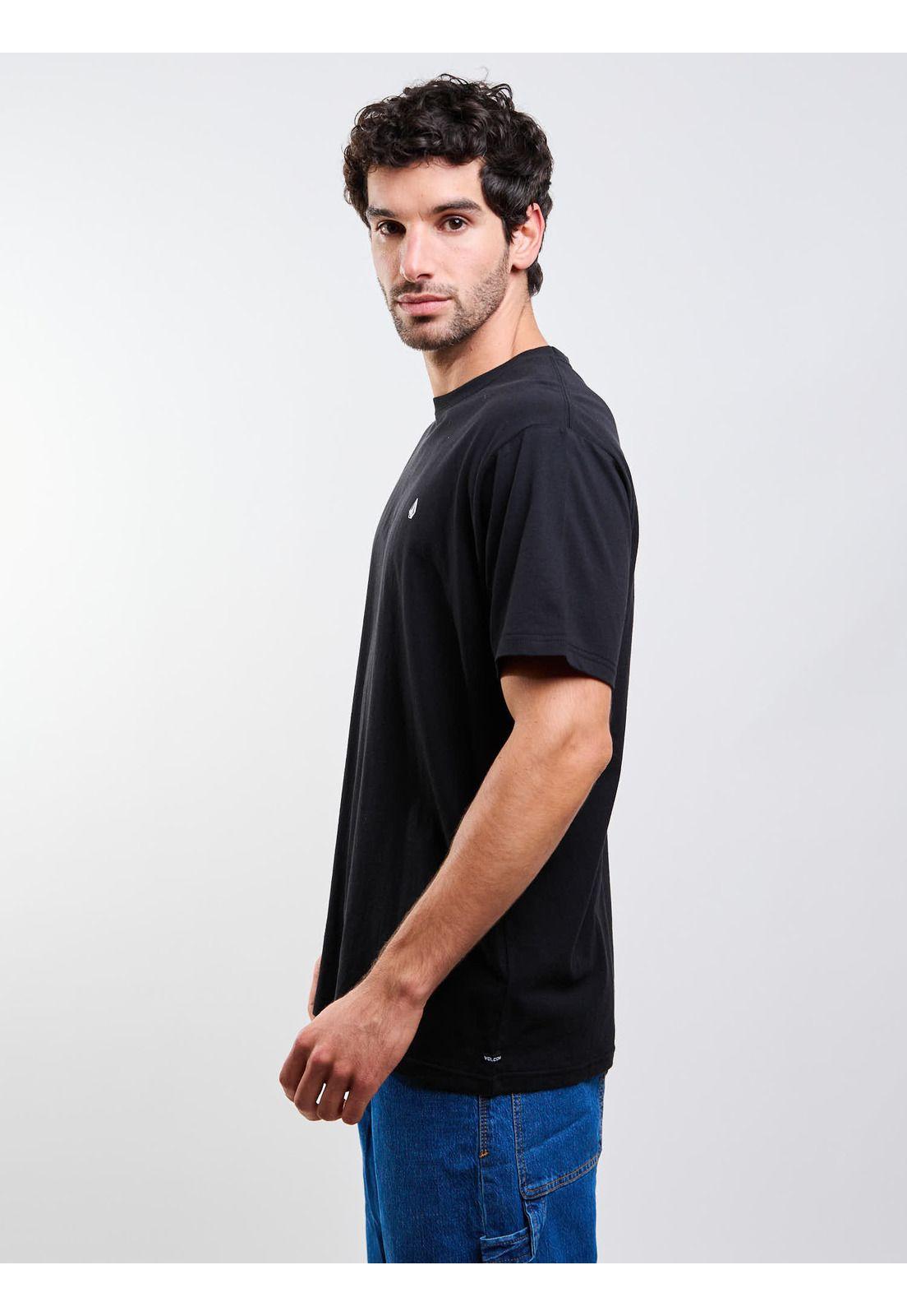 Polera MC Stoneblanks Bsc Negro Hombre Volcom-5