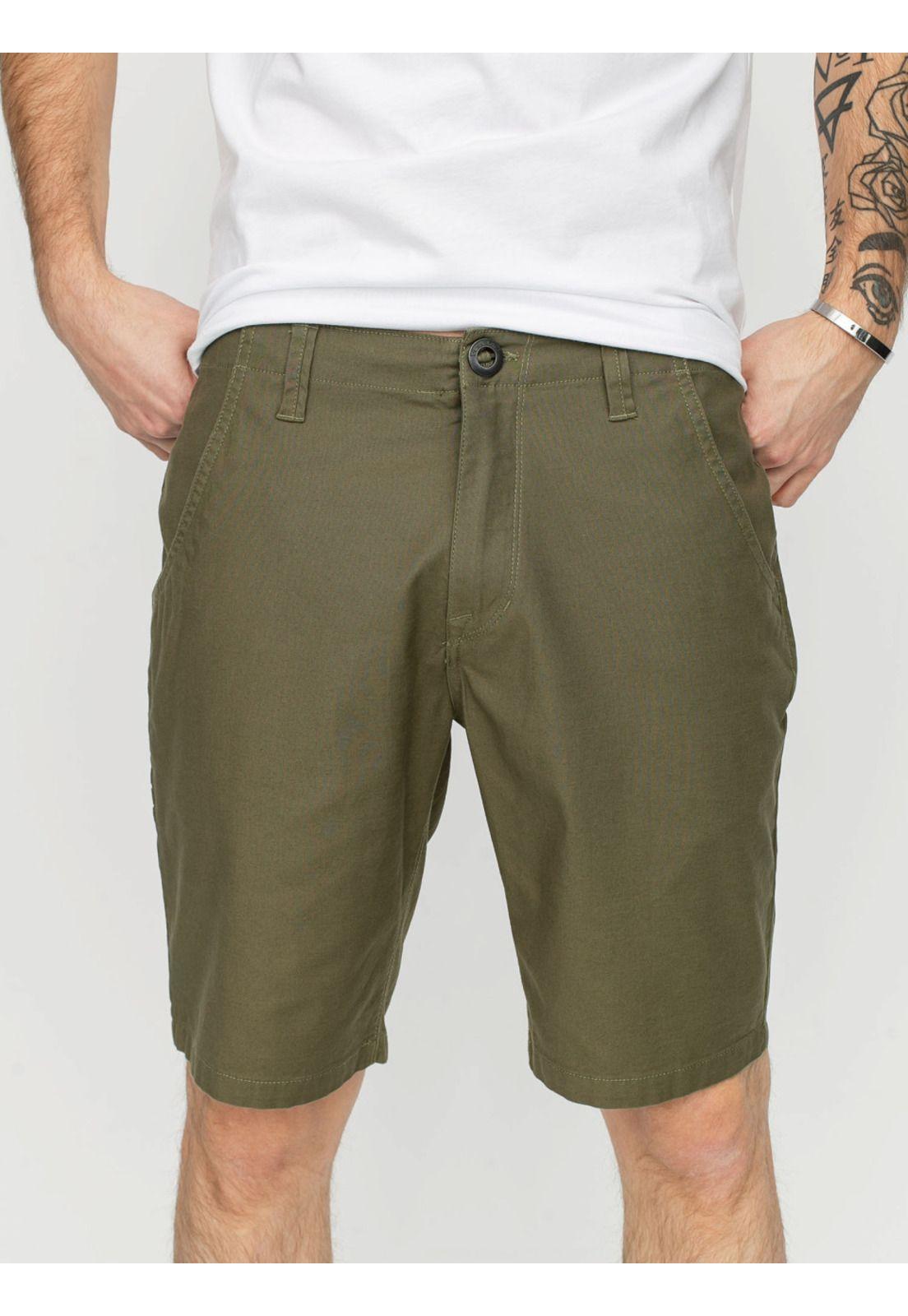 Bermuda Clasico Hombre 7B103-MV21 Verde Volcom-0