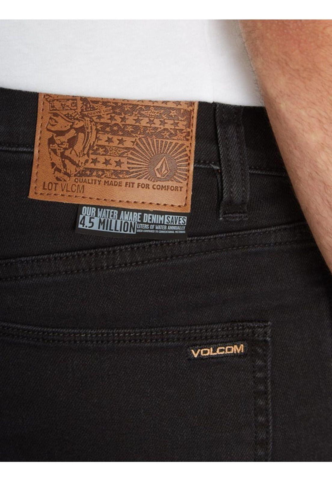 Pantalón 2X4 DENIM Hombre Negro Volcom-3