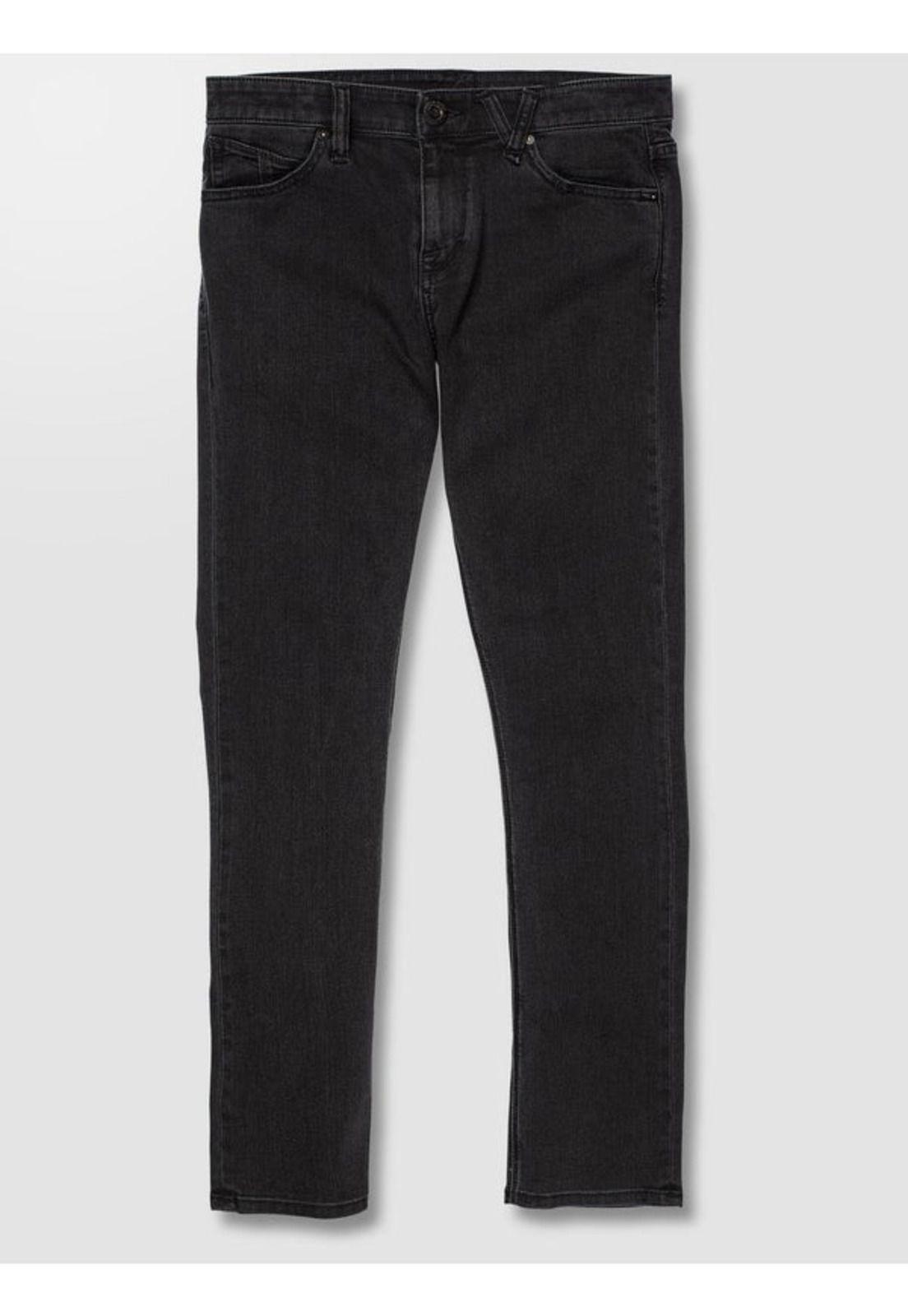 Pantalón 2X4 DENIM Hombre Negro Volcom-4